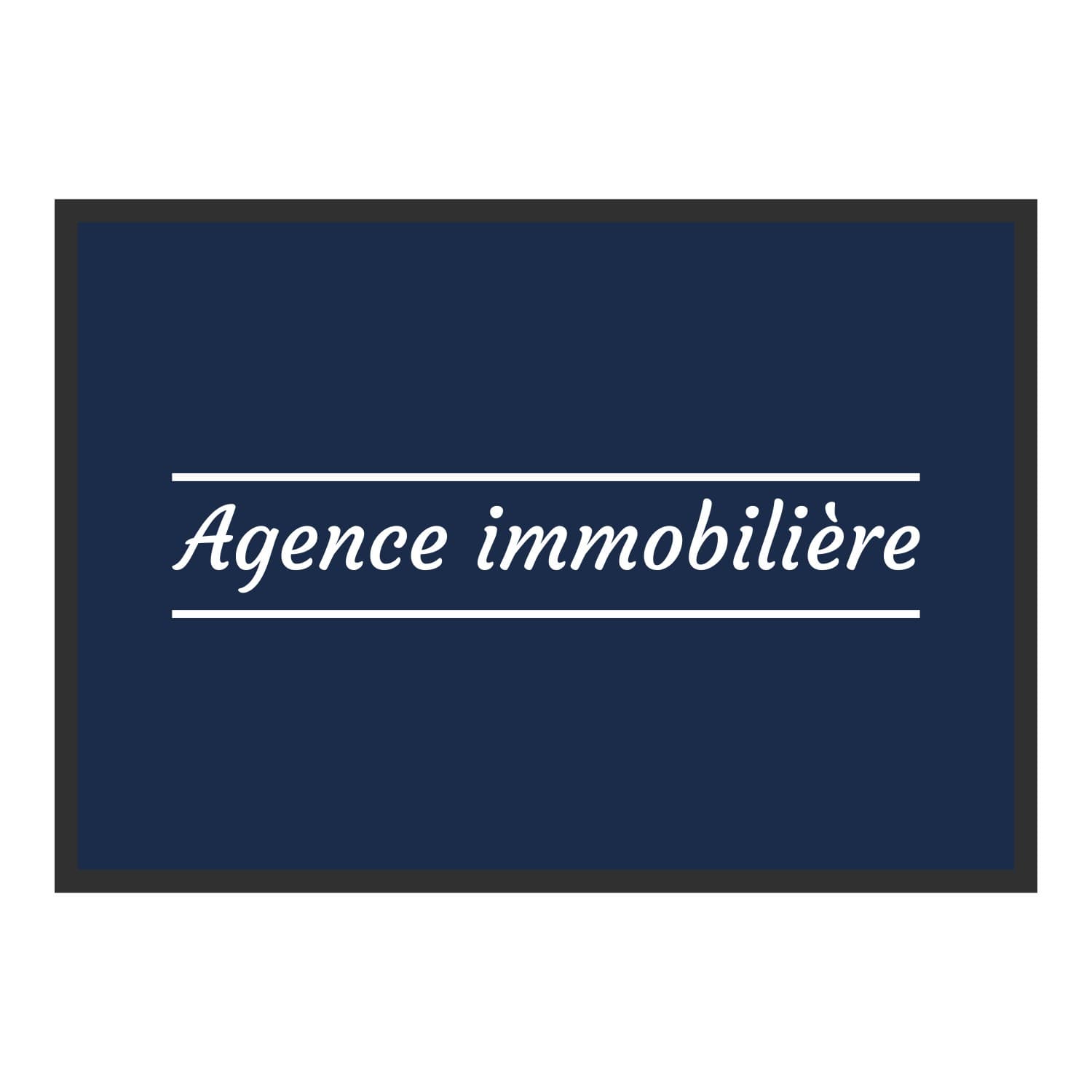 Vue du tapis Agence immobilière classique dans son format et ses couleurs de départ