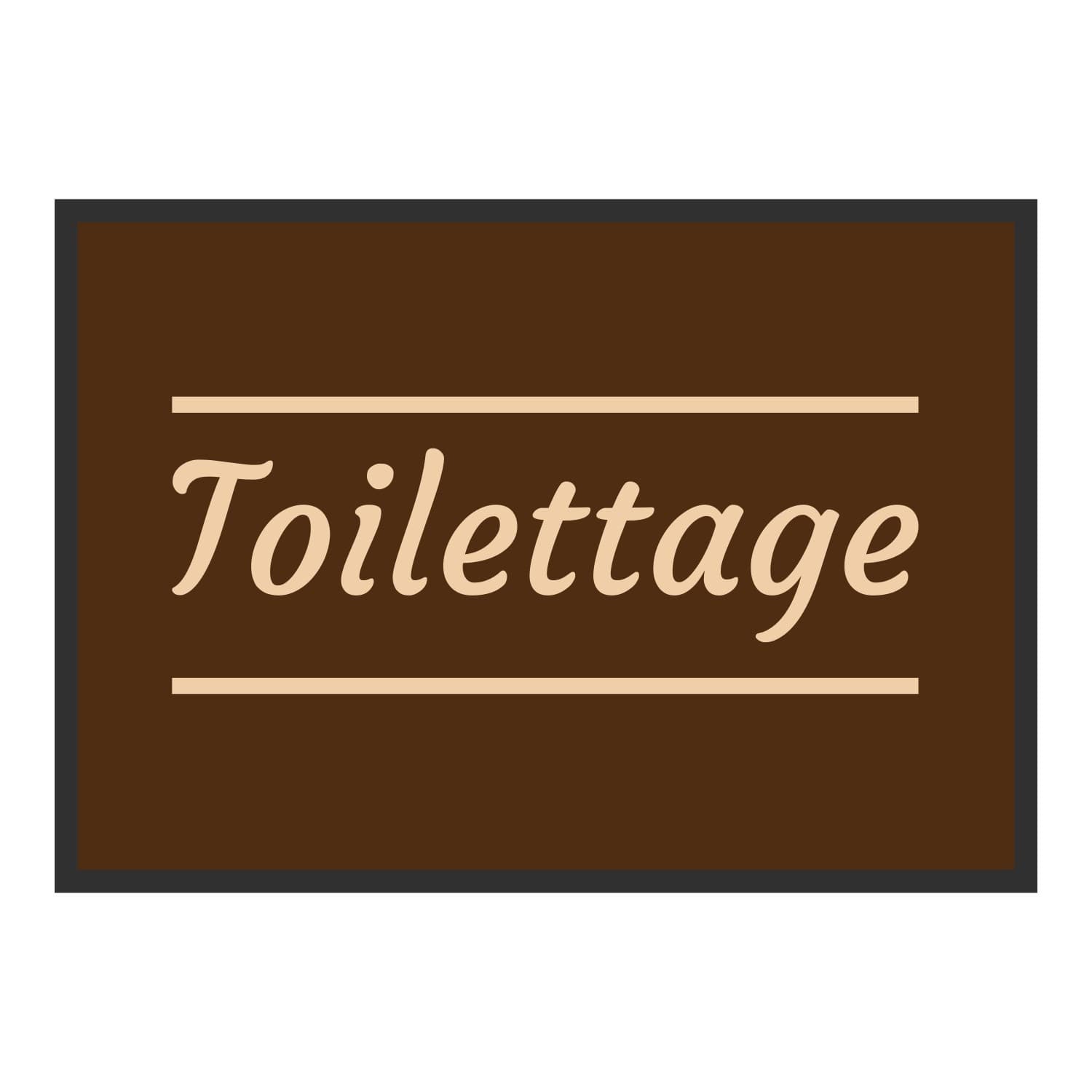 Vue du tapis Toilettage classique dans son format et ses couleurs de départ