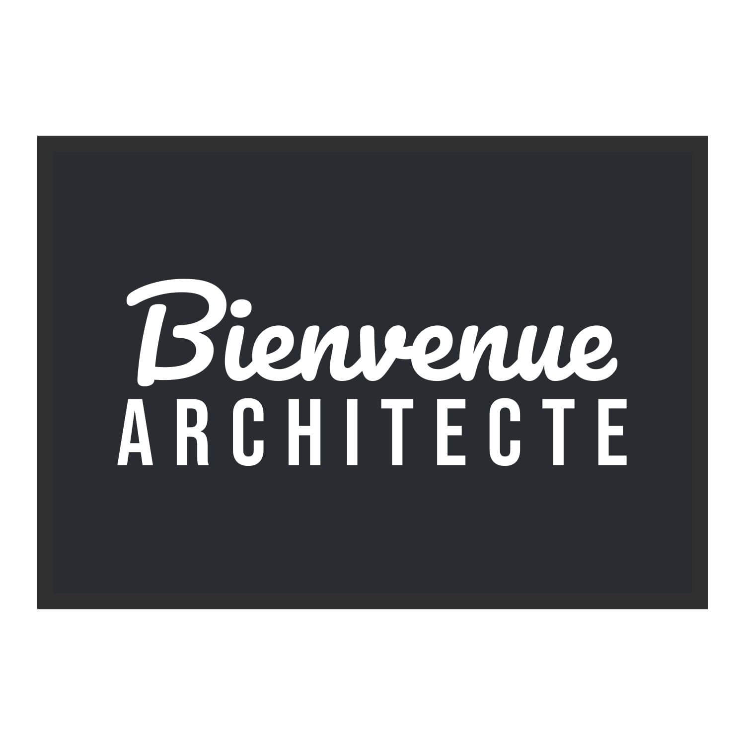 Vue du tapis Bienvenue architecte dans son format et ses couleurs de départ
