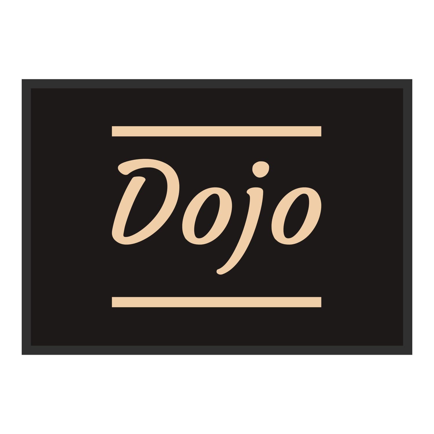 Vue du tapis Dojo classique dans son format et ses couleurs de départ