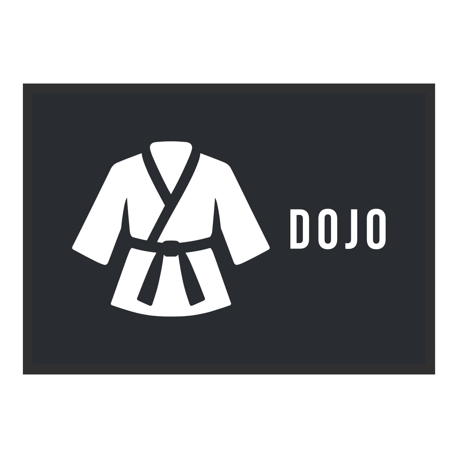 Vue du tapis Kimono Dojo dans son format et ses couleurs de départ