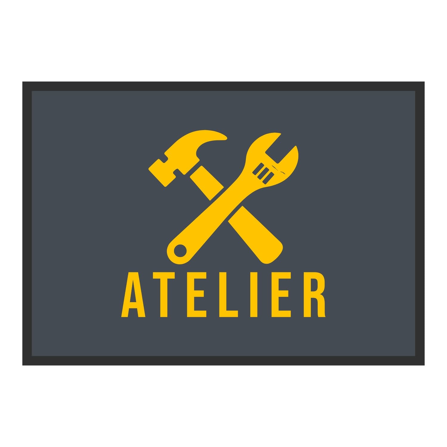 Vue du tapis Atelier dans son format et ses couleurs de départ