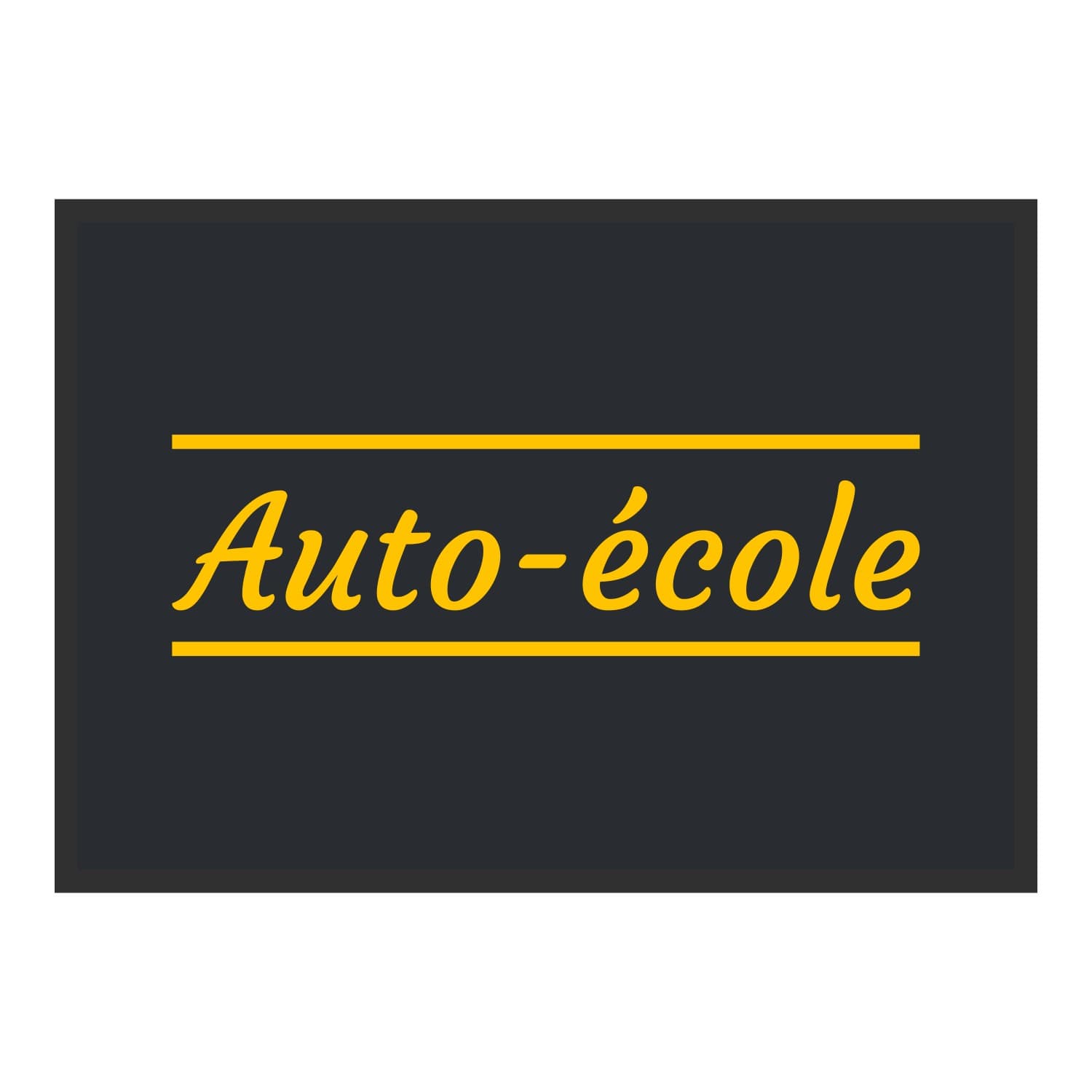 Vue du tapis Auto-école classique dans son format et ses couleurs de départ