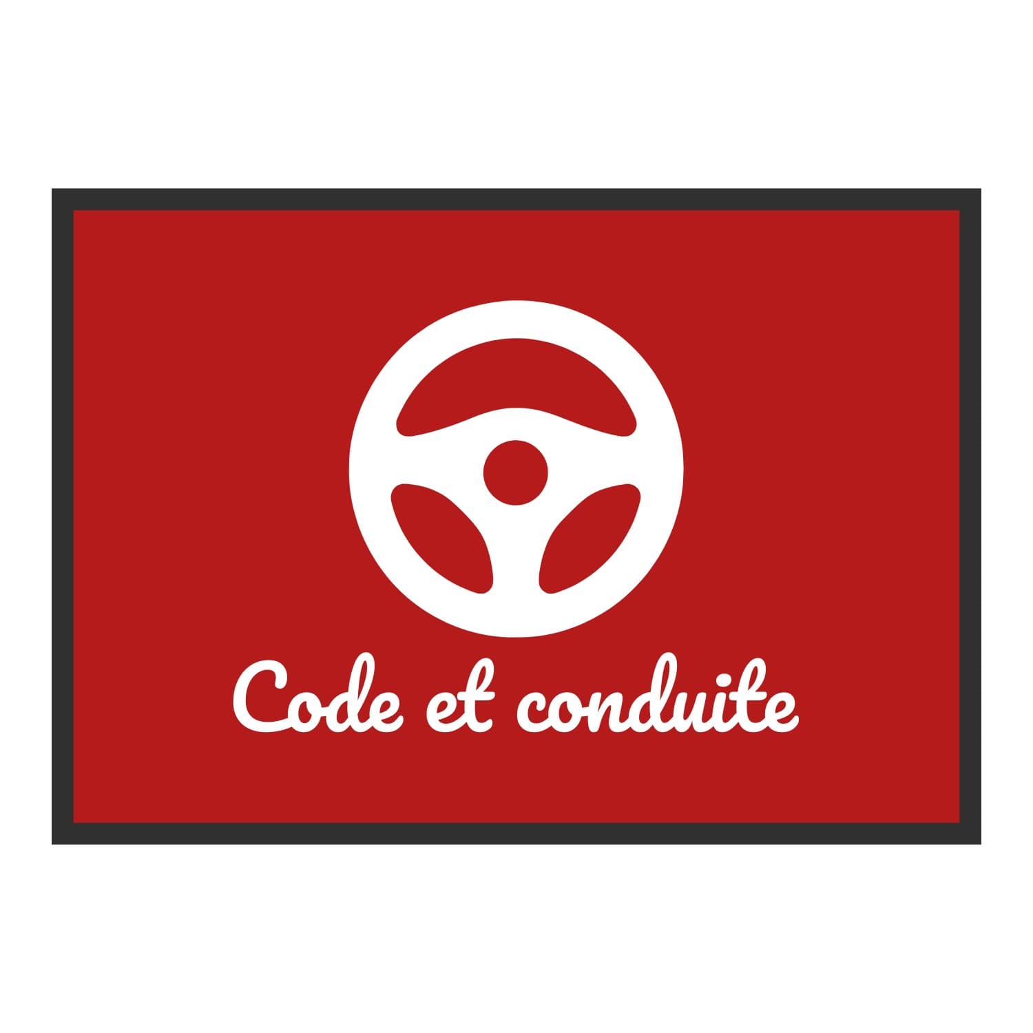 Vue du tapis Volant Code et conduite dans son format et ses couleurs de départ