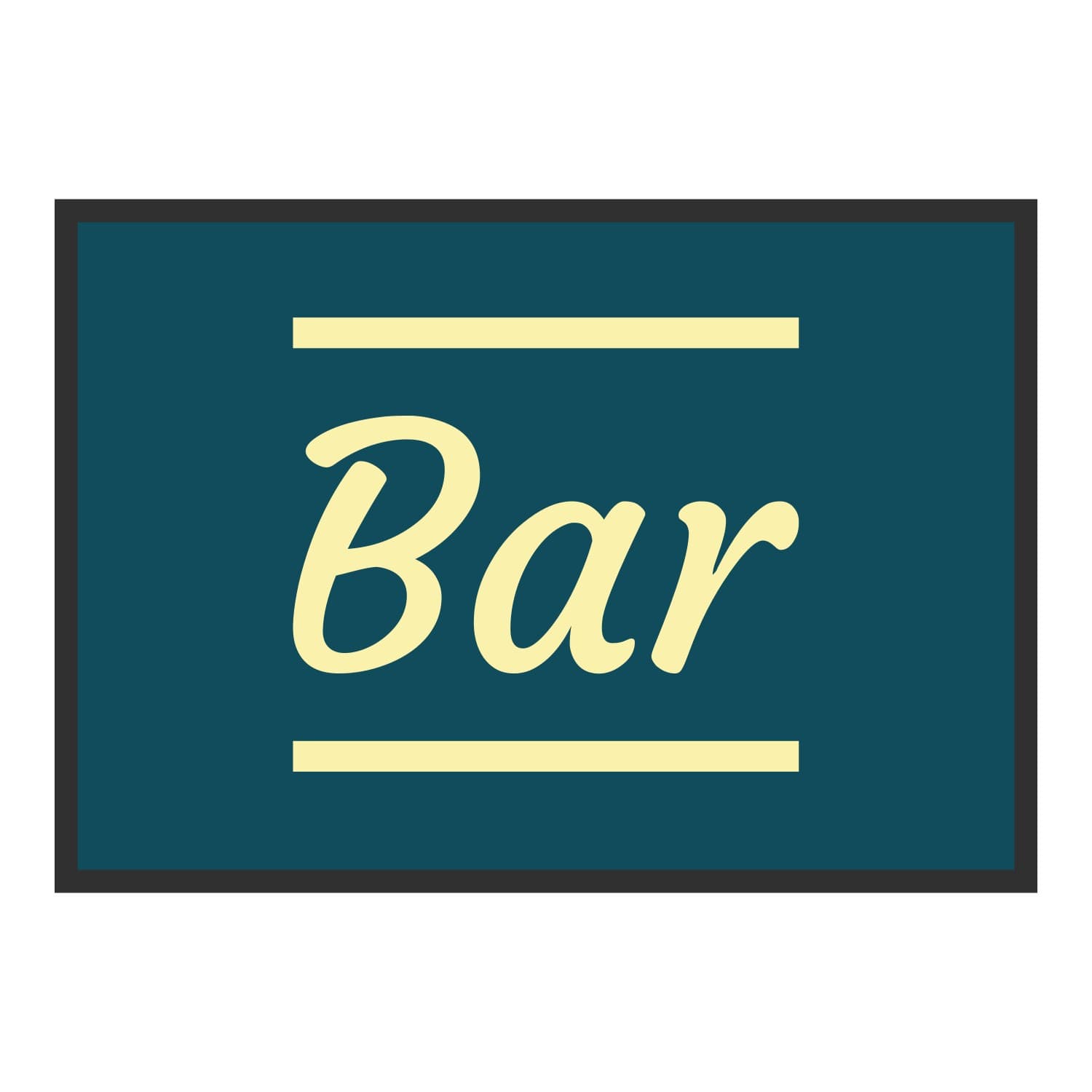 Vue du tapis Bar classique dans son format et ses couleurs de départ