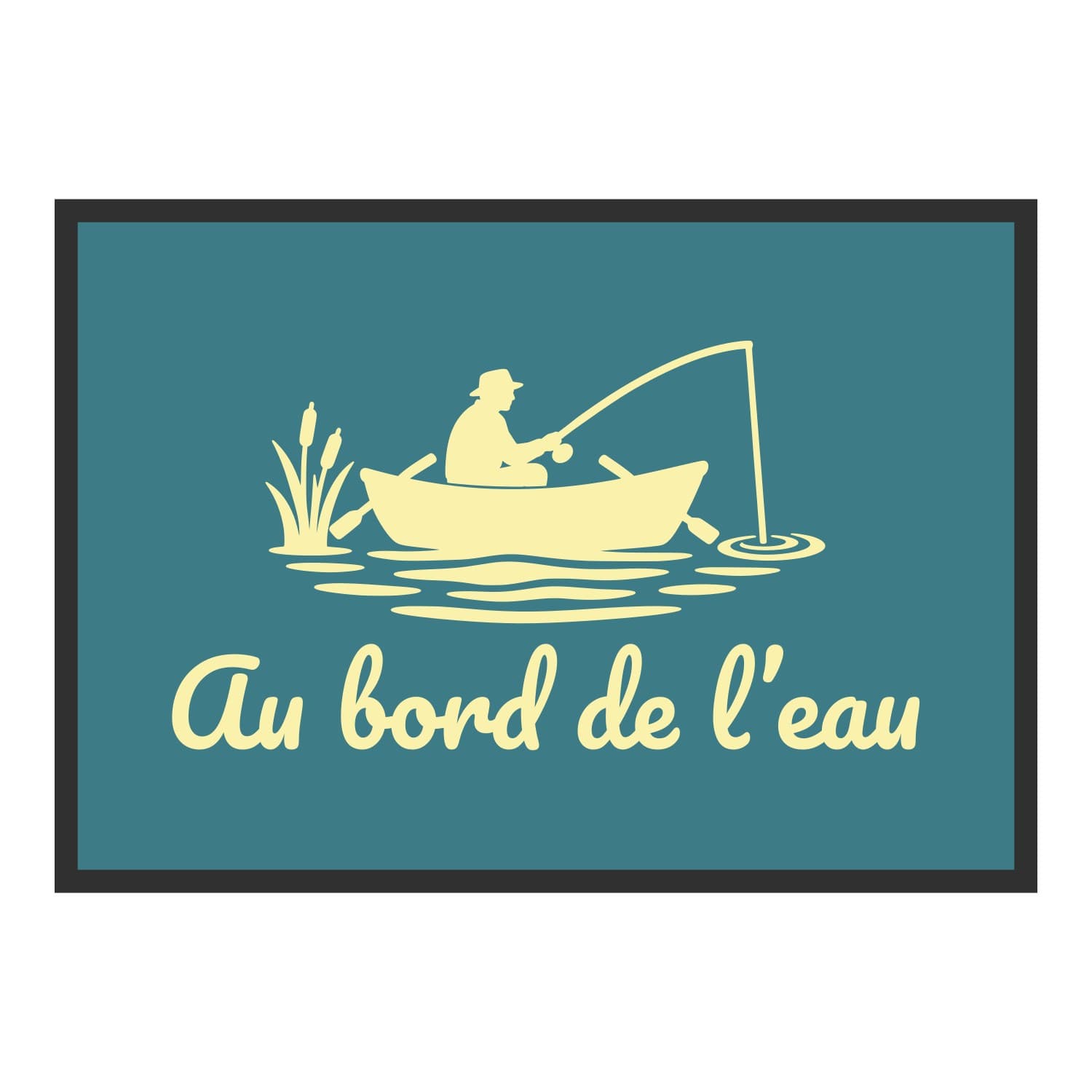 Vue du tapis Au bord de l’eau dans son format et ses couleurs de départ