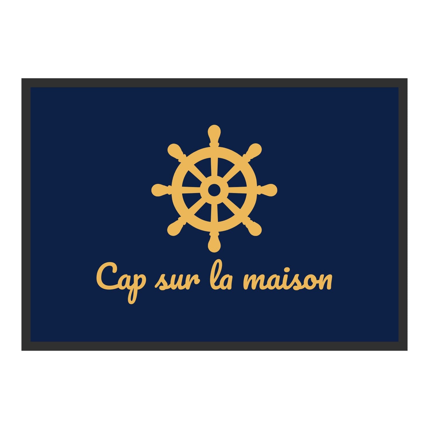 Vue du tapis Cap sur la maison dans son format et ses couleurs de départ