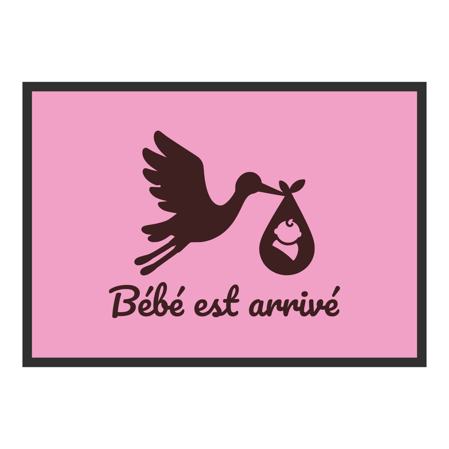 Vue du tapis Bébé est arrivé dans son format et ses couleurs de départ