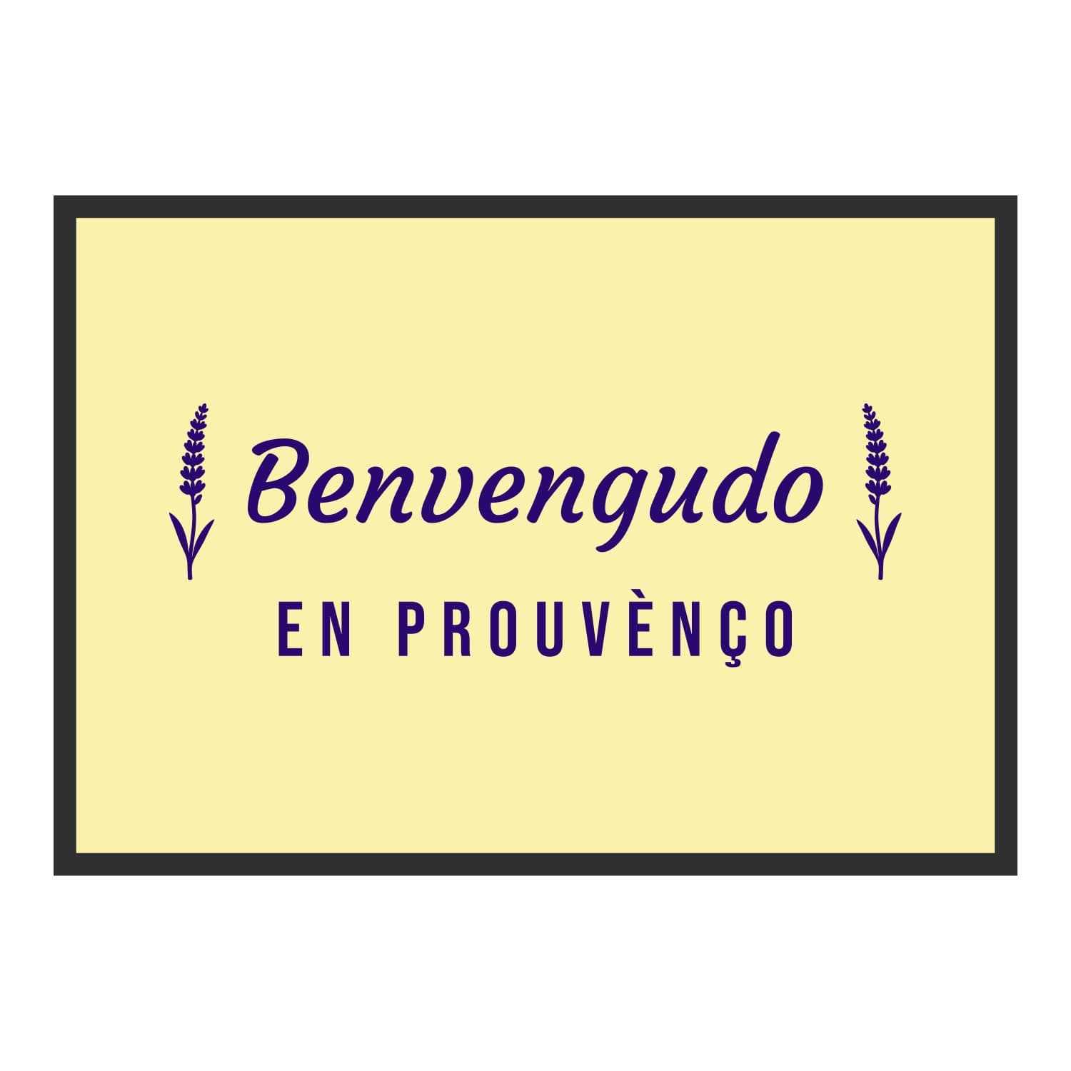 Vue du tapis Benvengudo en Prouvènço dans son format et ses couleurs de départ
