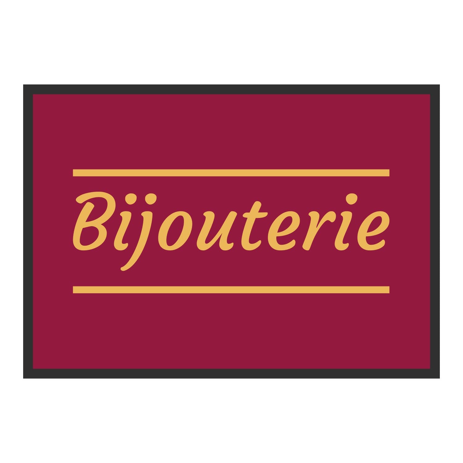 Vue du tapis Bijouterie classique dans son format et ses couleurs de départ