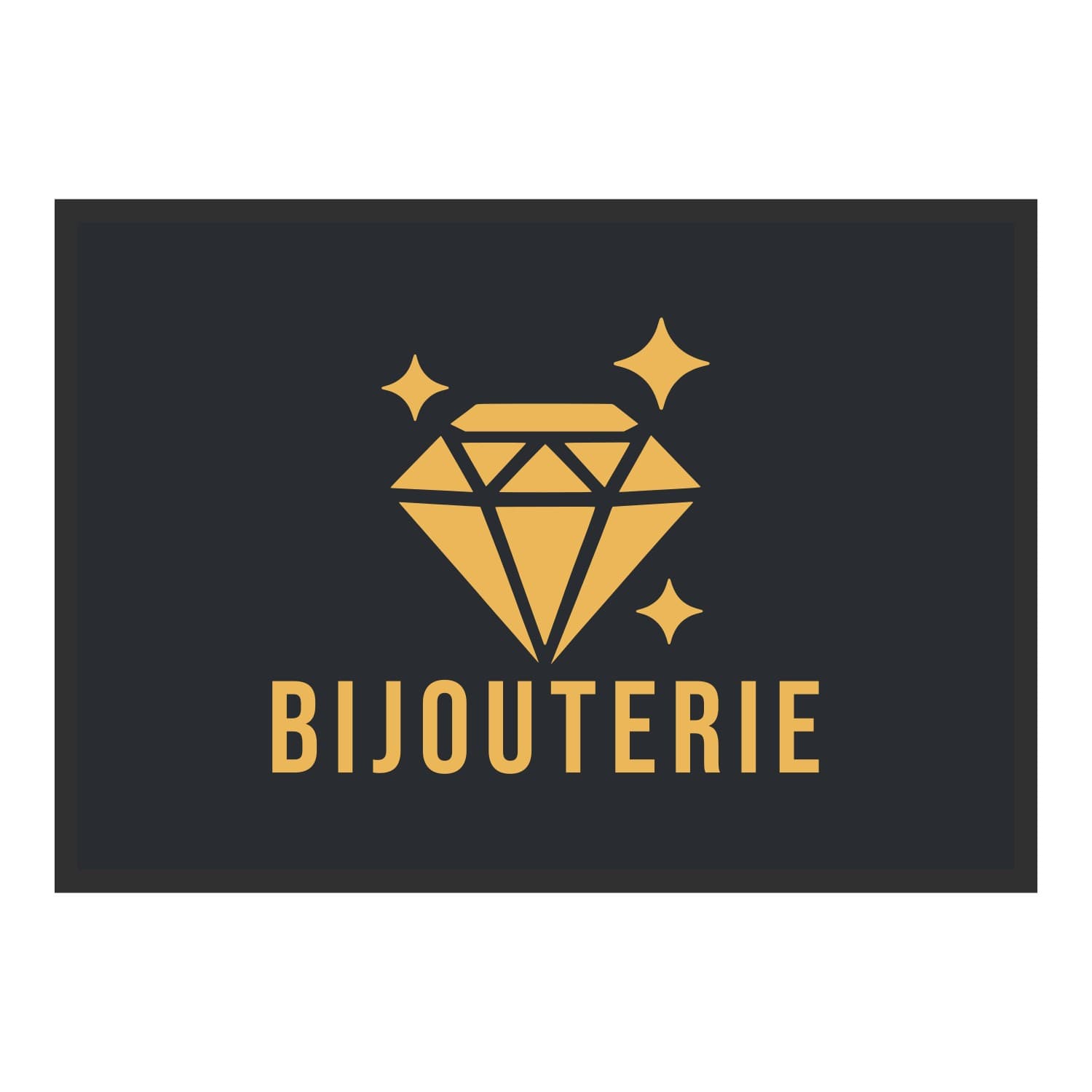 Vue du tapis Diamant Bijouterie dans son format et ses couleurs de départ