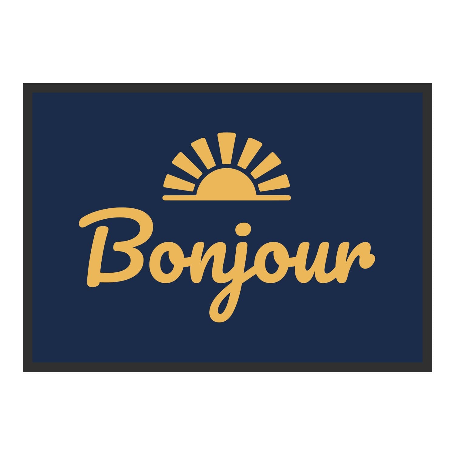 Vue du tapis Bonjour soleil dans son format et ses couleurs de départ