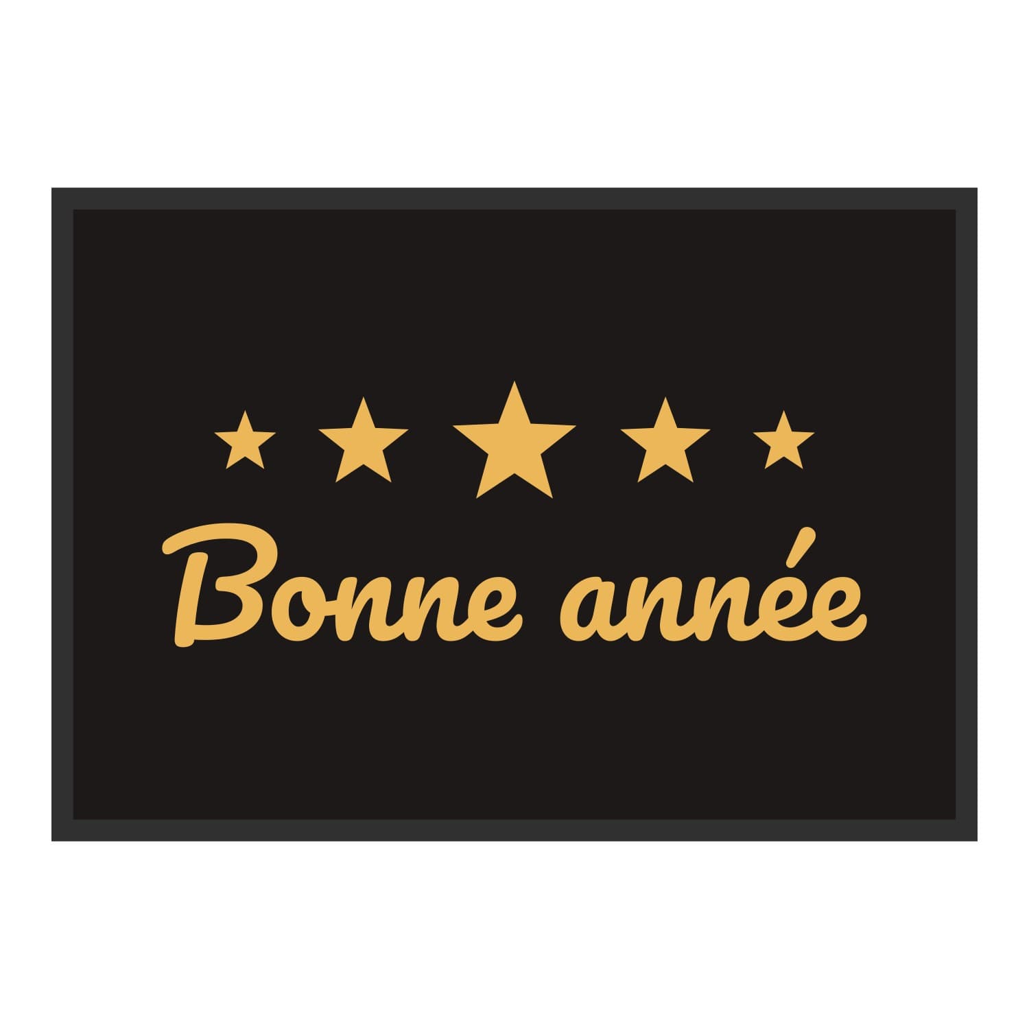 Vue du tapis Bonne année dans son format et ses couleurs de départ
