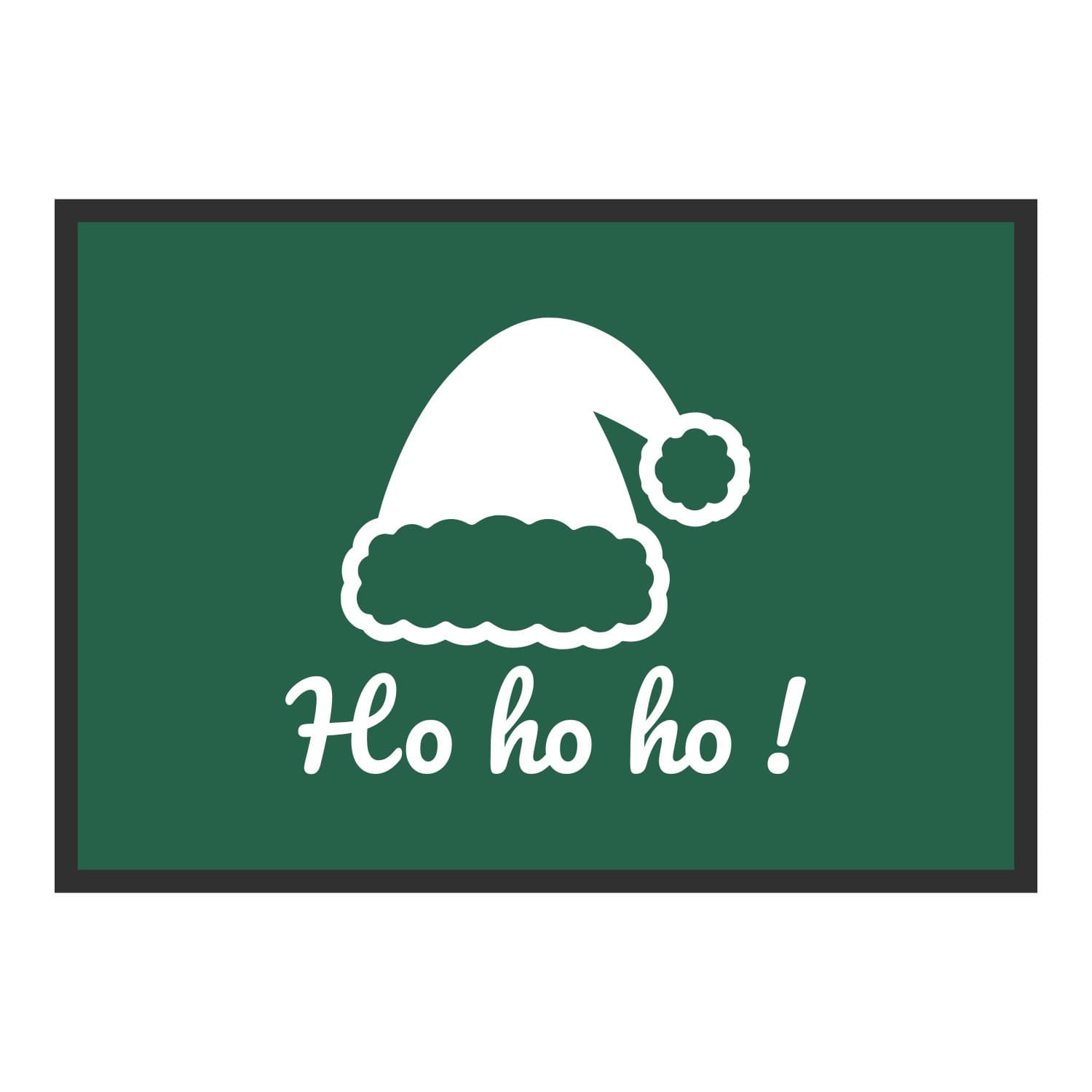 Vue du tapis Bonnet Ho ho ho ! dans son format et ses couleurs de départ