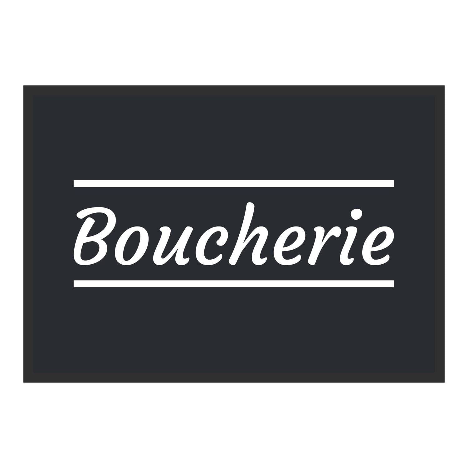 Vue du tapis Boucherie classique dans son format et ses couleurs de départ