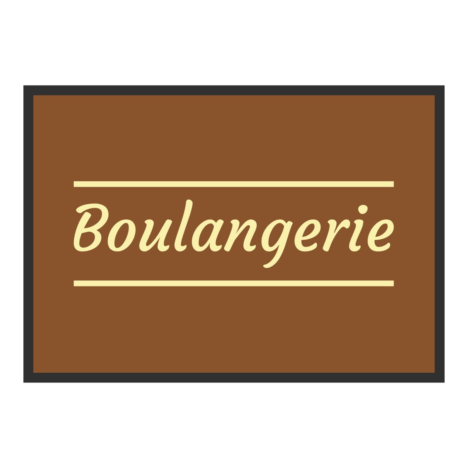 Vue du tapis Boulangerie classique dans son format et ses couleurs de départ