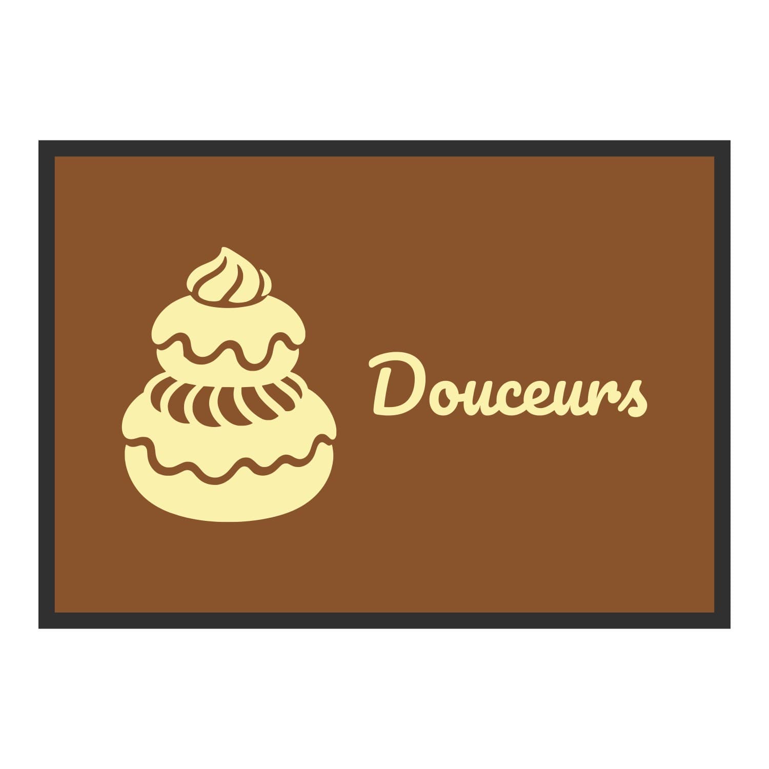 Vue du tapis Religieuse Douceurs dans son format et ses couleurs de départ