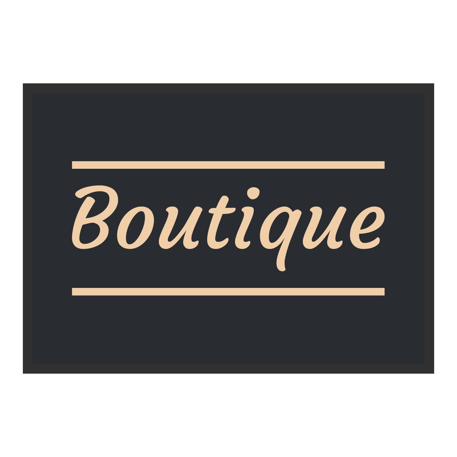 Vue du tapis Boutique classique dans son format et ses couleurs de départ