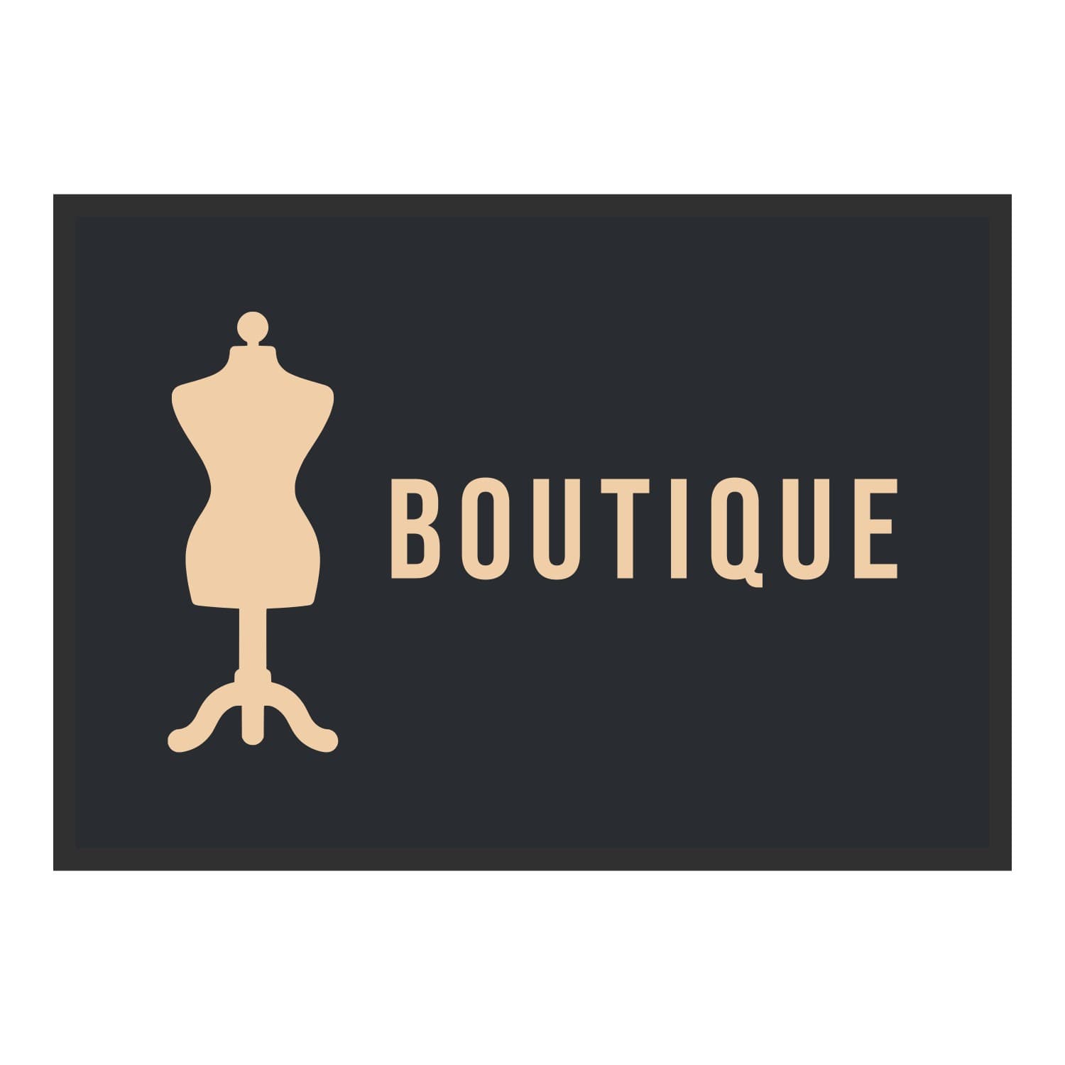 Vue du tapis Mannequin Boutique dans son format et ses couleurs de départ