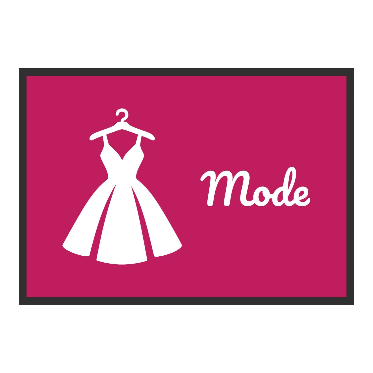 Vue du tapis Robe Mode dans son format et ses couleurs de départ