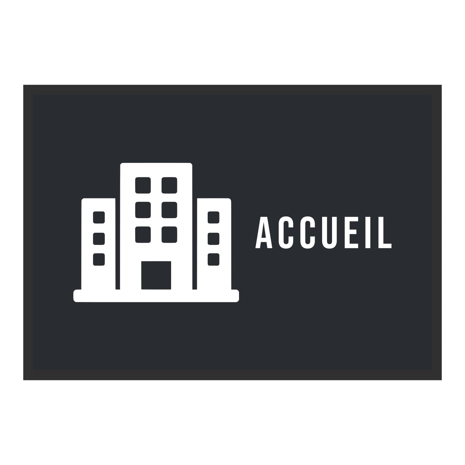 Vue du tapis Immeuble de bureaux Accueil dans son format et ses couleurs de départ