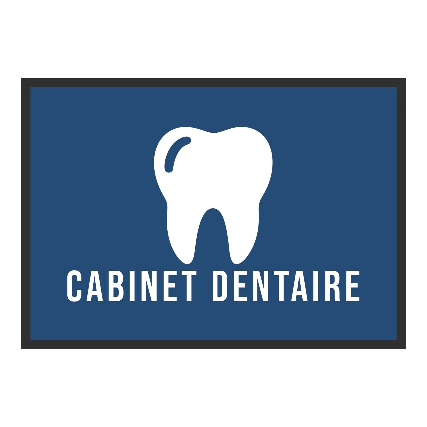 Vue du tapis Cabinet dentaire dans son format et ses couleurs de départ