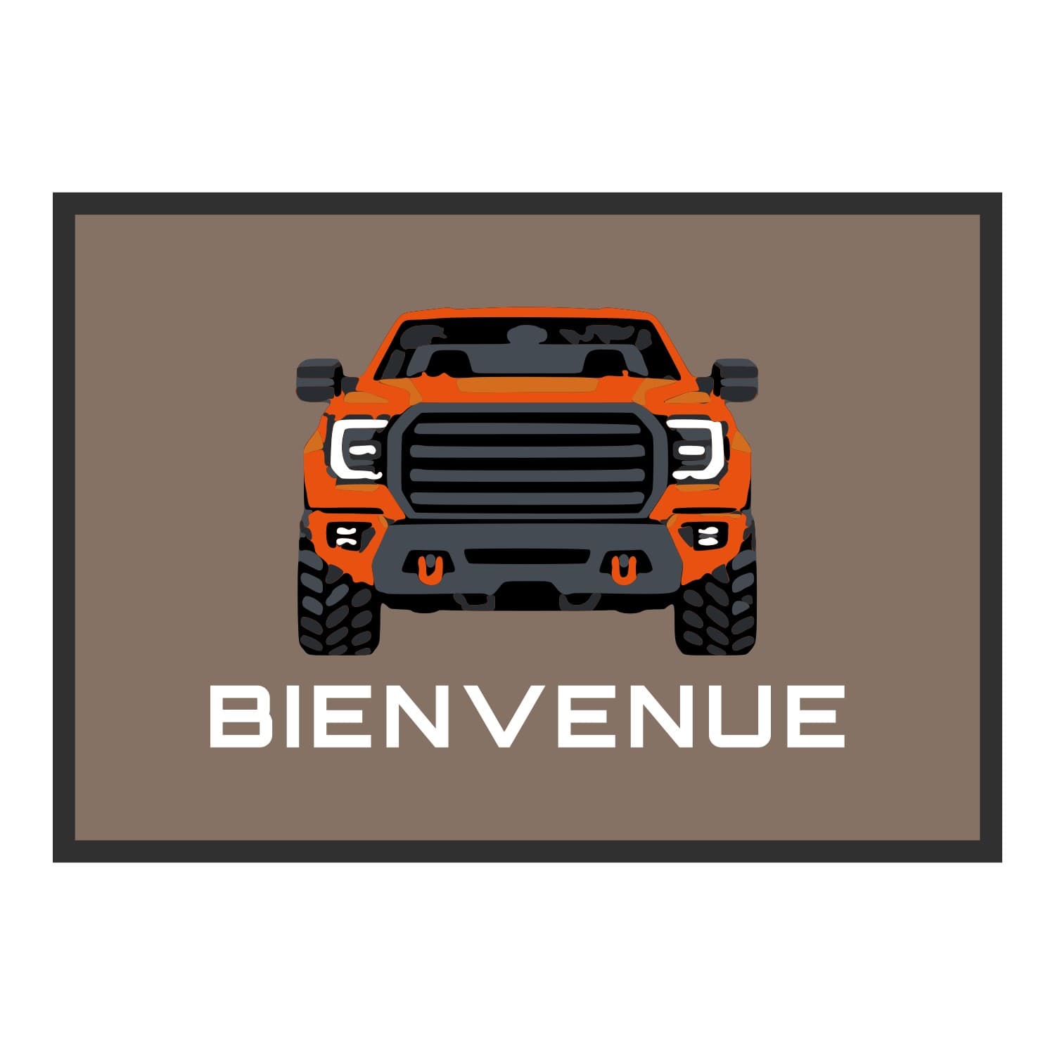 Vue du tapis Calandre pick-up dans son format et ses couleurs de départ