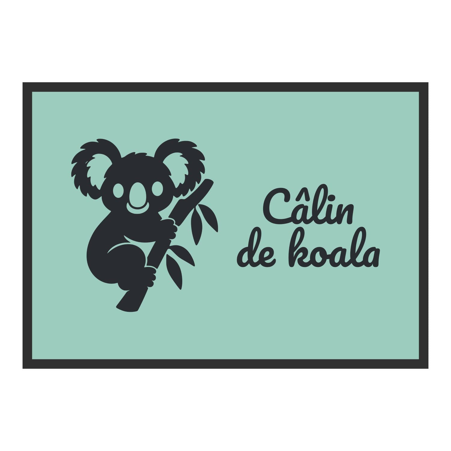 Vue du tapis Câlin de koala dans son format et ses couleurs de départ