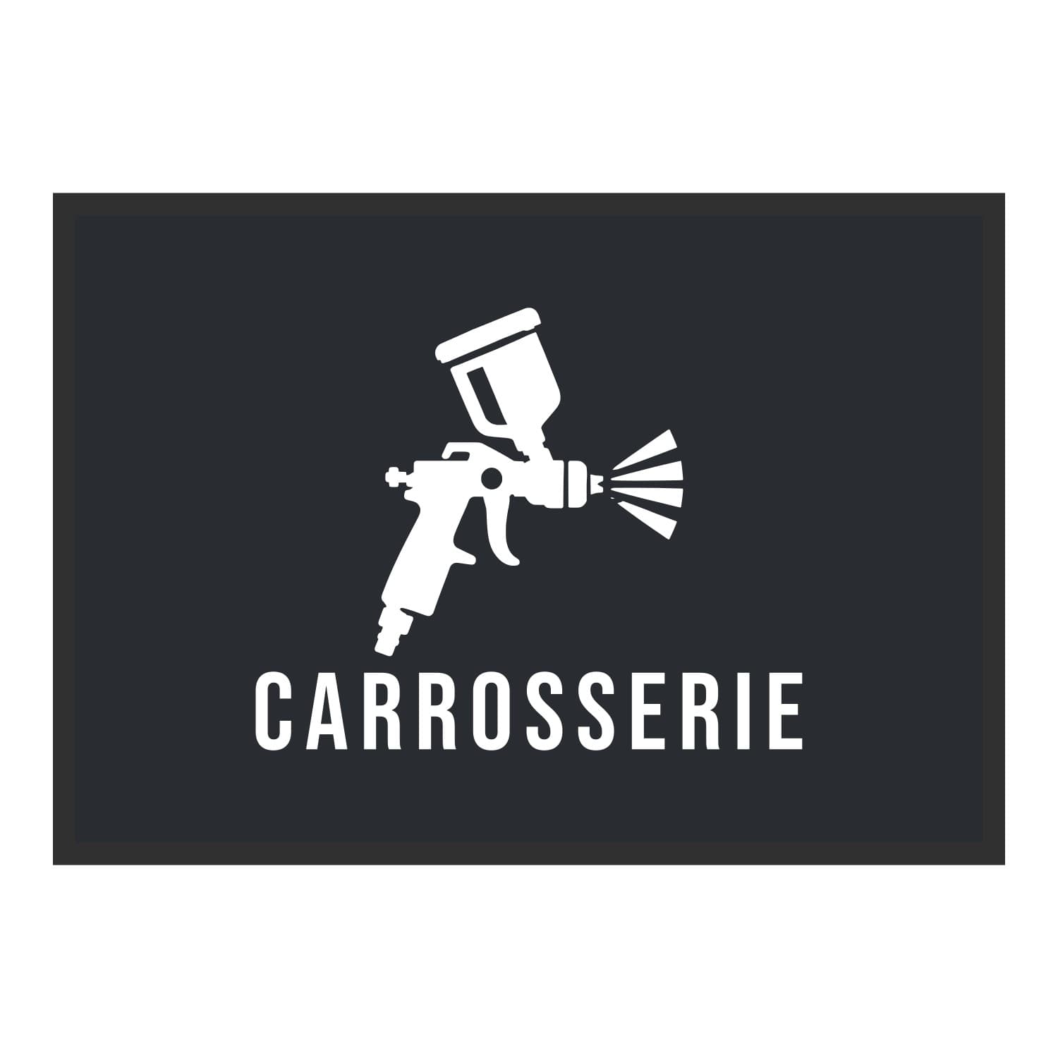 Vue du tapis Pistolet Carrosserie dans son format et ses couleurs de départ