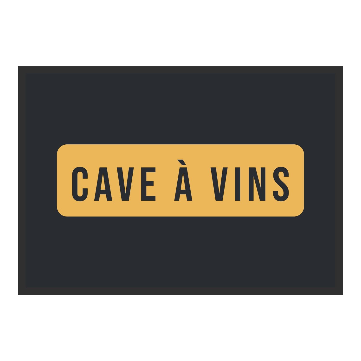 Vue du tapis Cave à vins panneau dans son format et ses couleurs de départ