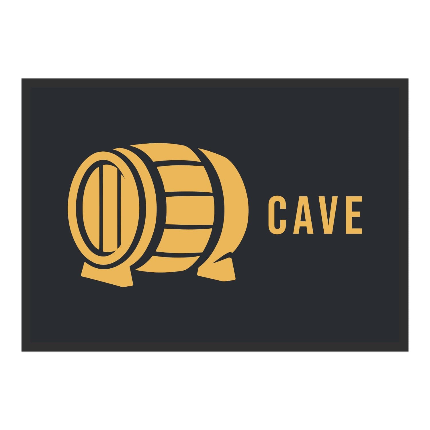 Vue du tapis Tonneau Cave dans son format et ses couleurs de départ