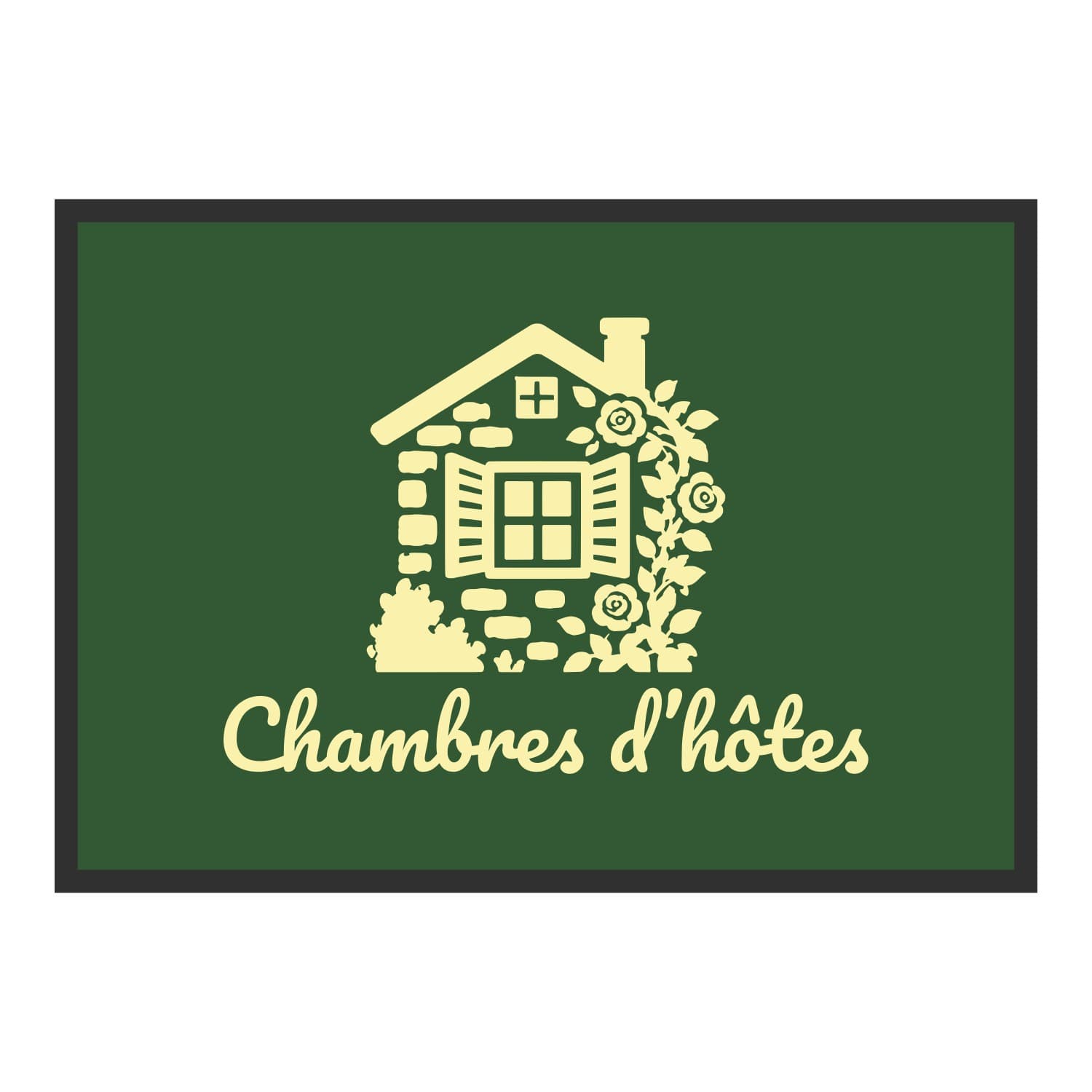 Vue du tapis Maison Chambres d’hôtes dans son format et ses couleurs de départ
