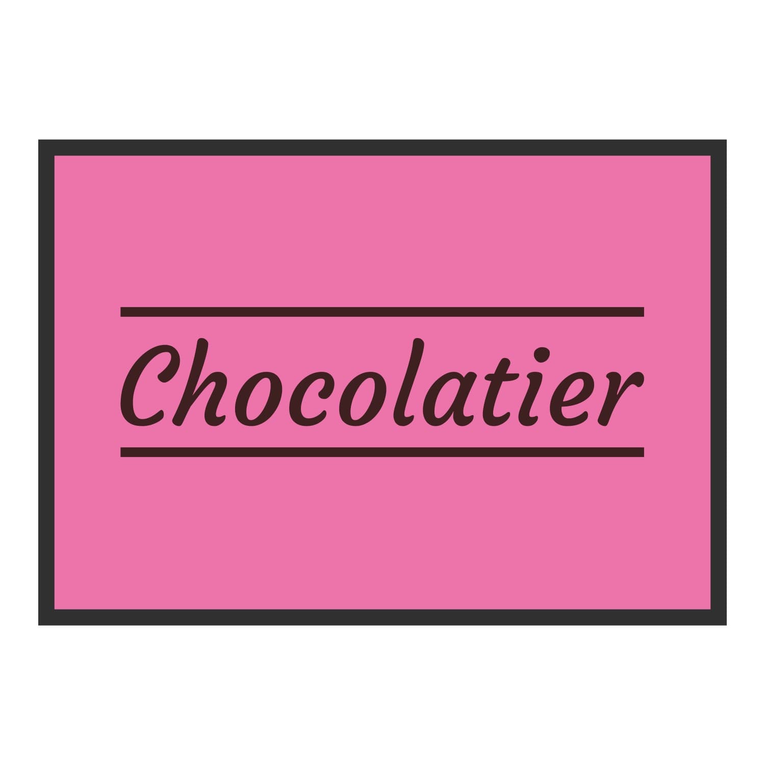 Vue du tapis Chocolatier classique dans son format et ses couleurs de départ