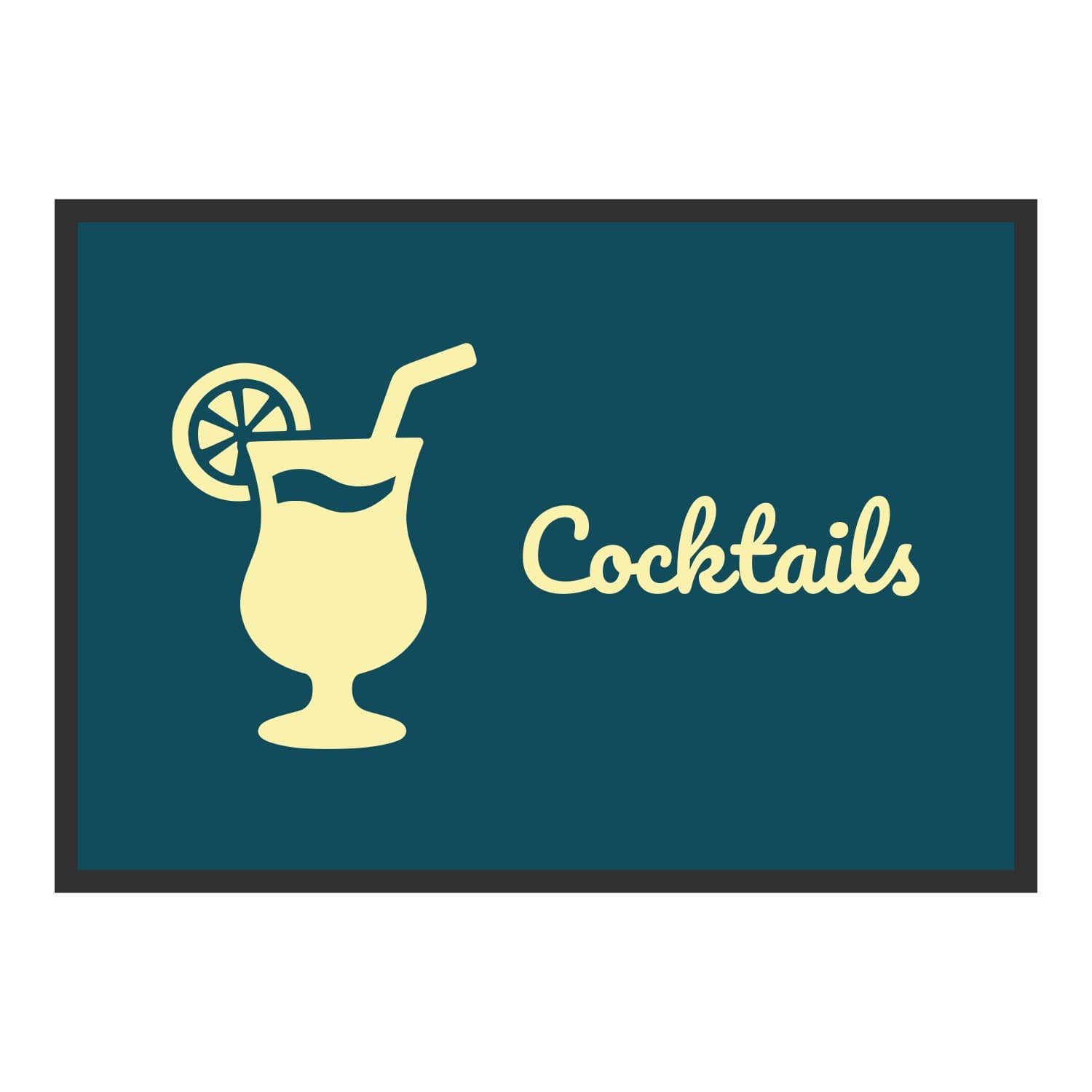 Vue du tapis Cocktails dans son format et ses couleurs de départ