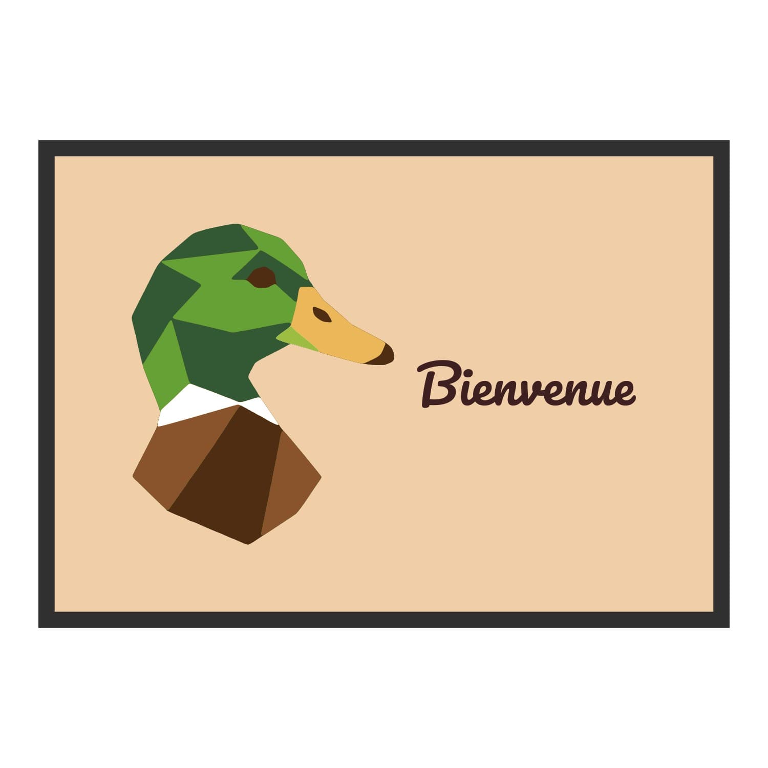 Vue du tapis Colvert géométrique dans son format et ses couleurs de départ