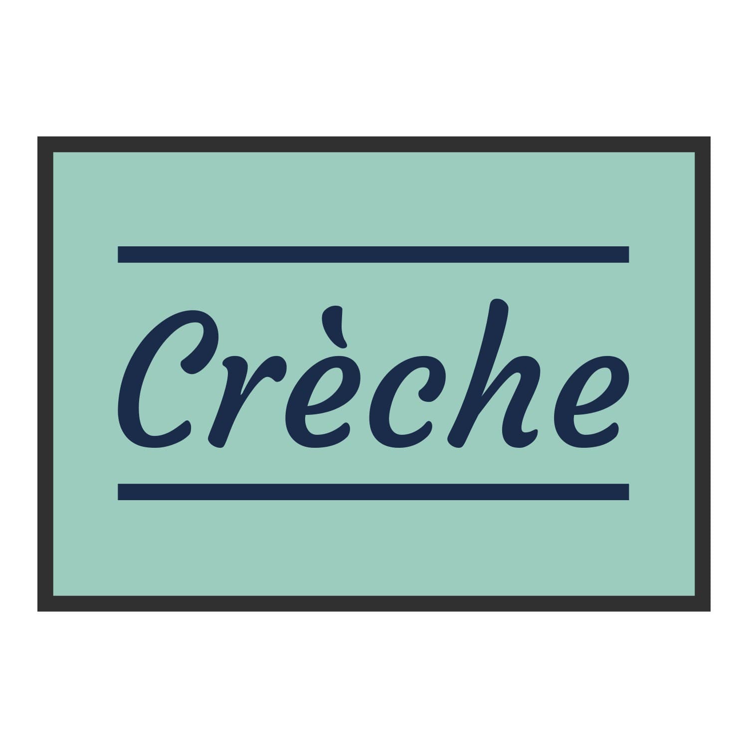 Vue du tapis Crèche classique dans son format et ses couleurs de départ