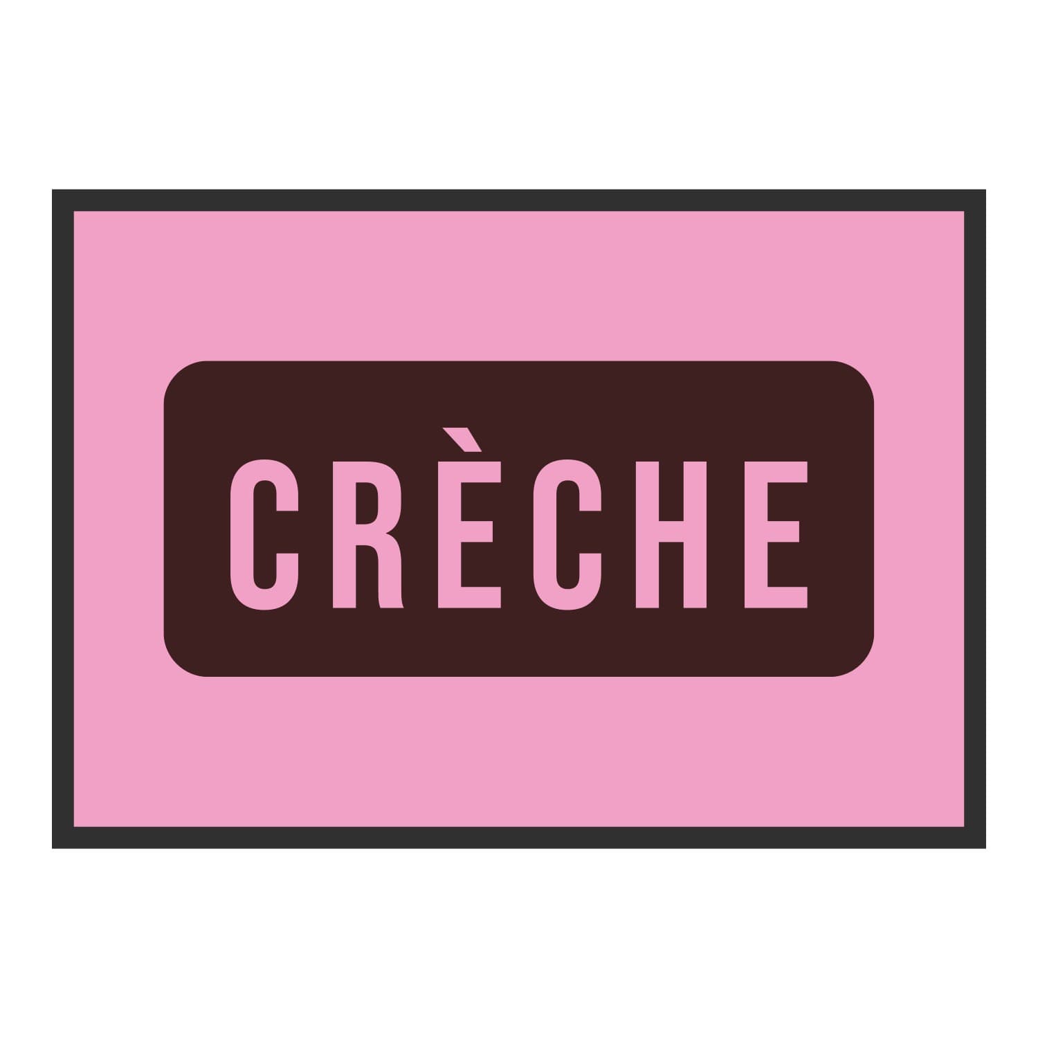 Vue du tapis Crèche panneau dans son format et ses couleurs de départ