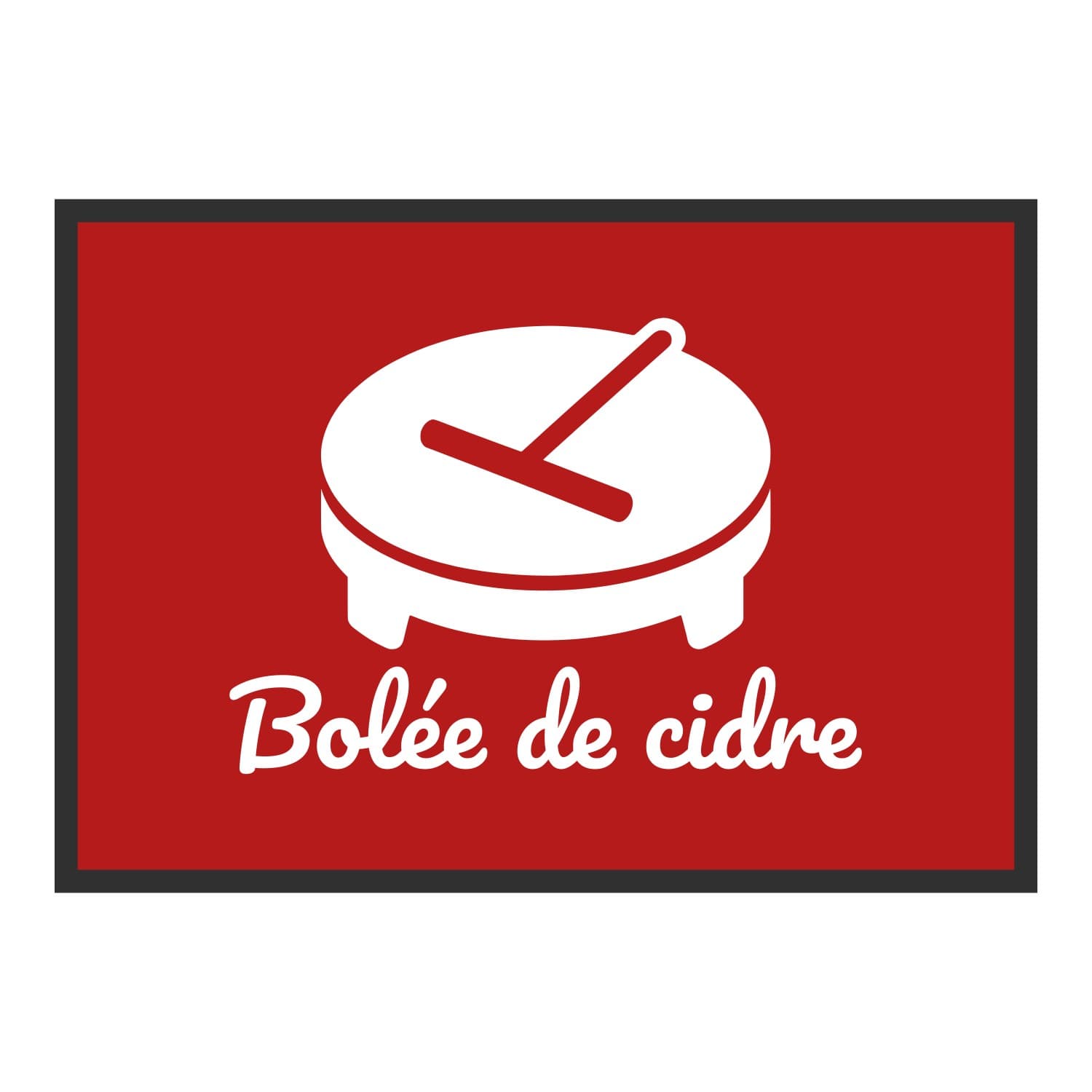 Vue du tapis Billig Bolée de cidre dans son format et ses couleurs de départ