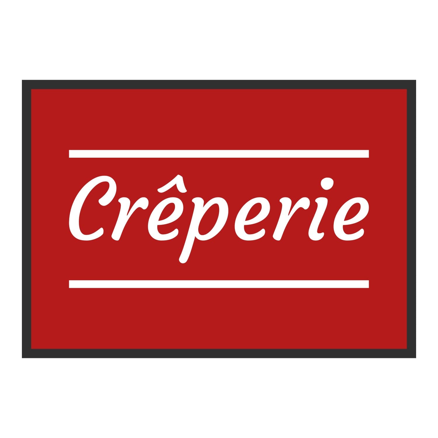 Vue du tapis Crêperie classique dans son format et ses couleurs de départ