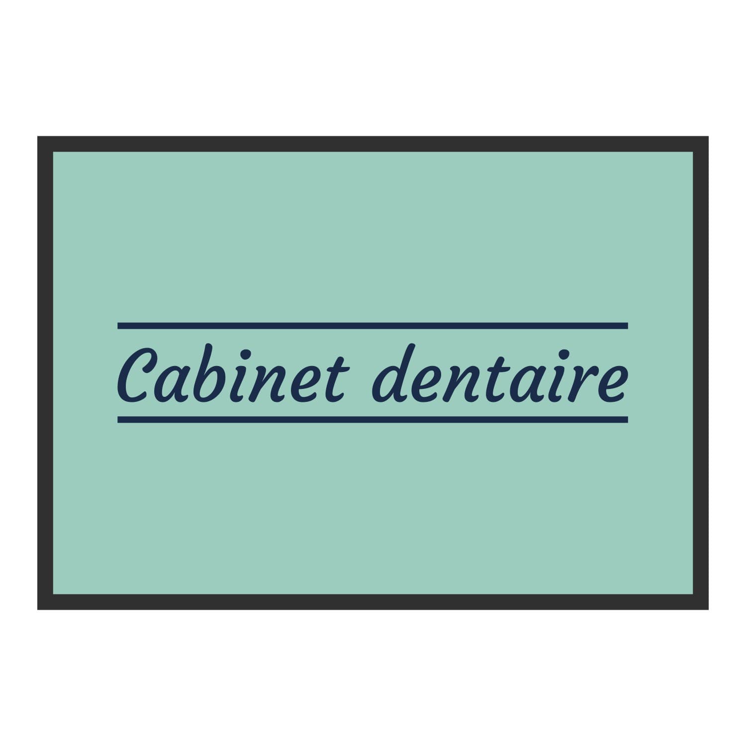 Vue du tapis Cabinet dentaire classique dans son format et ses couleurs de départ