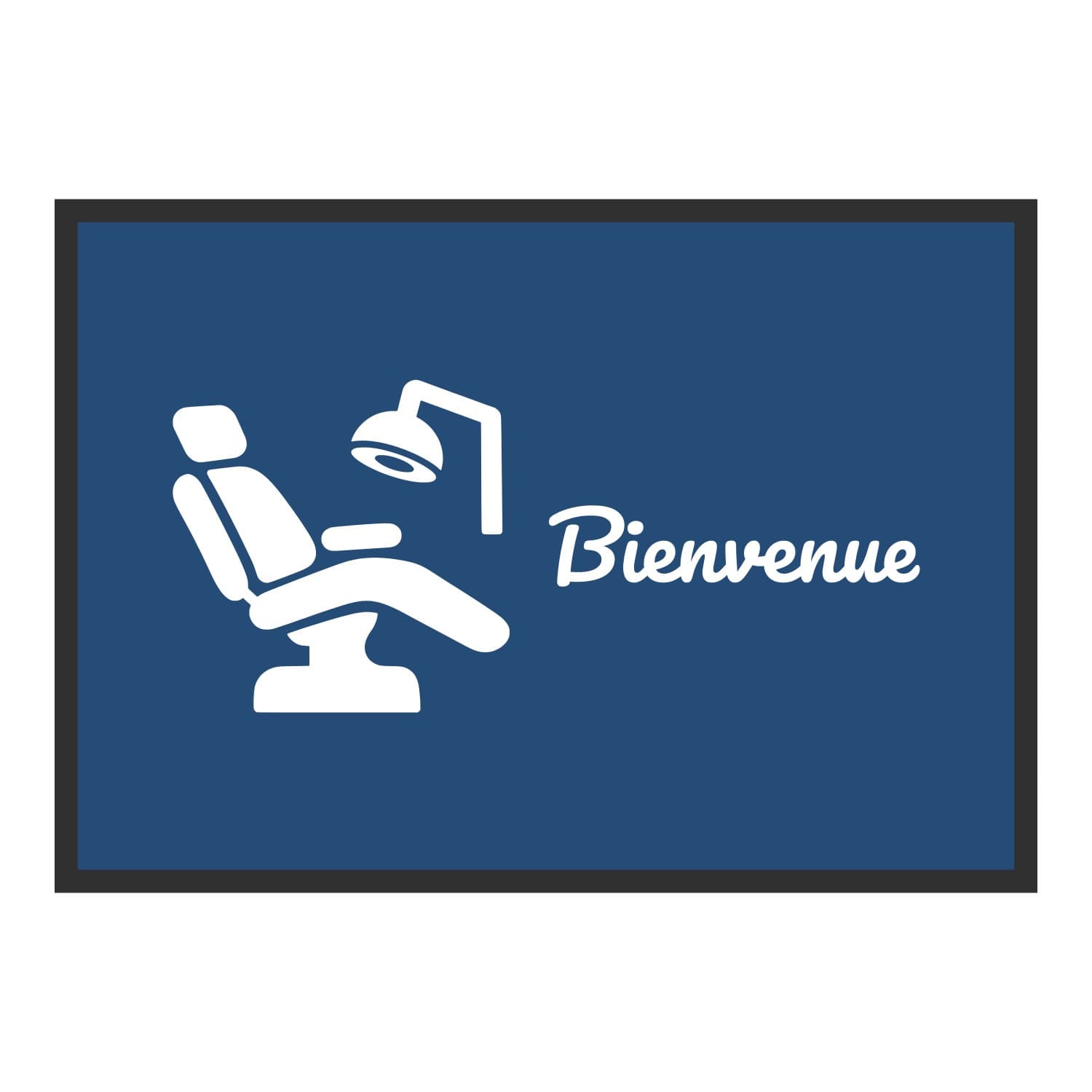Vue du tapis Fauteuil Bienvenue dans son format et ses couleurs de départ