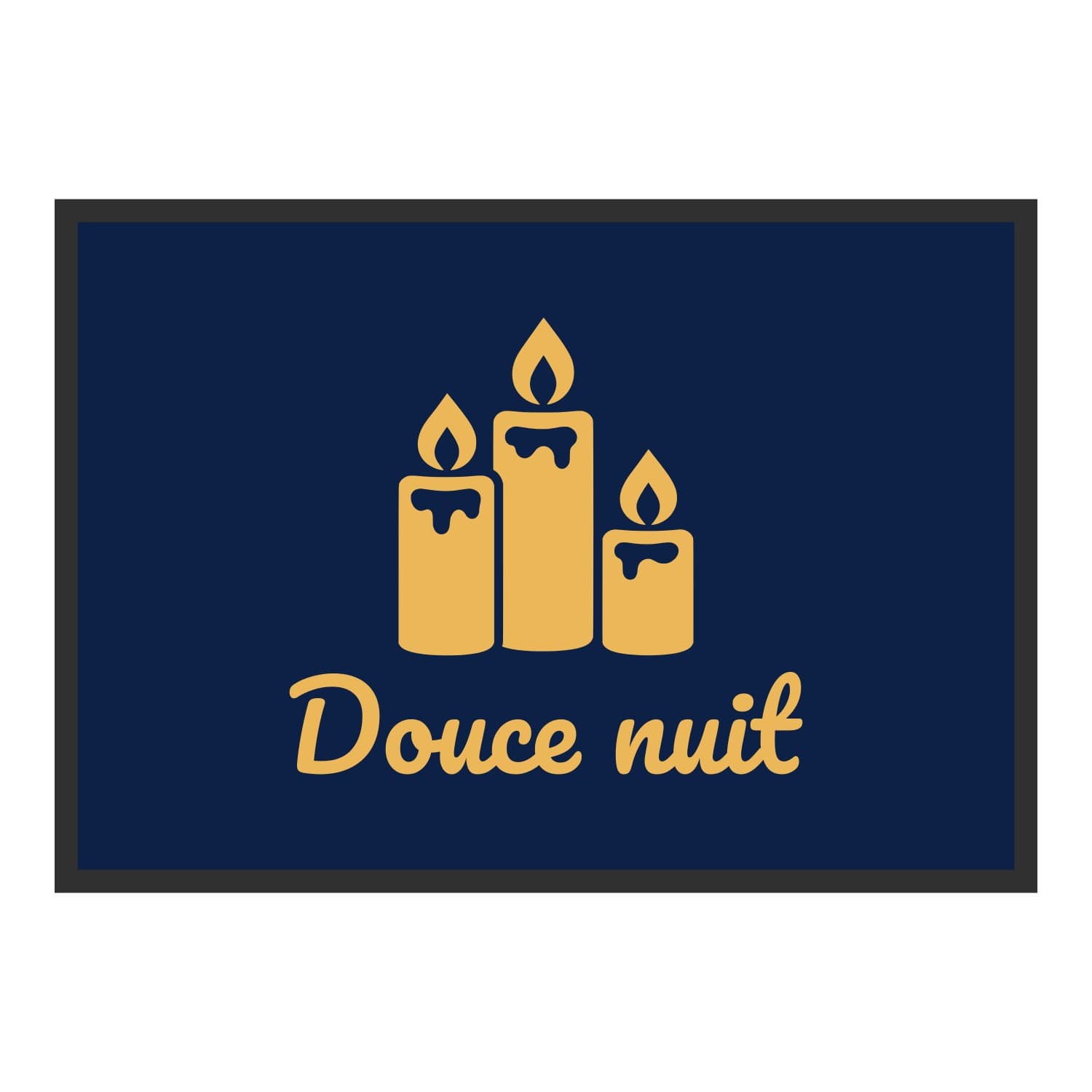 Vue du tapis Douce nuit dans son format et ses couleurs de départ