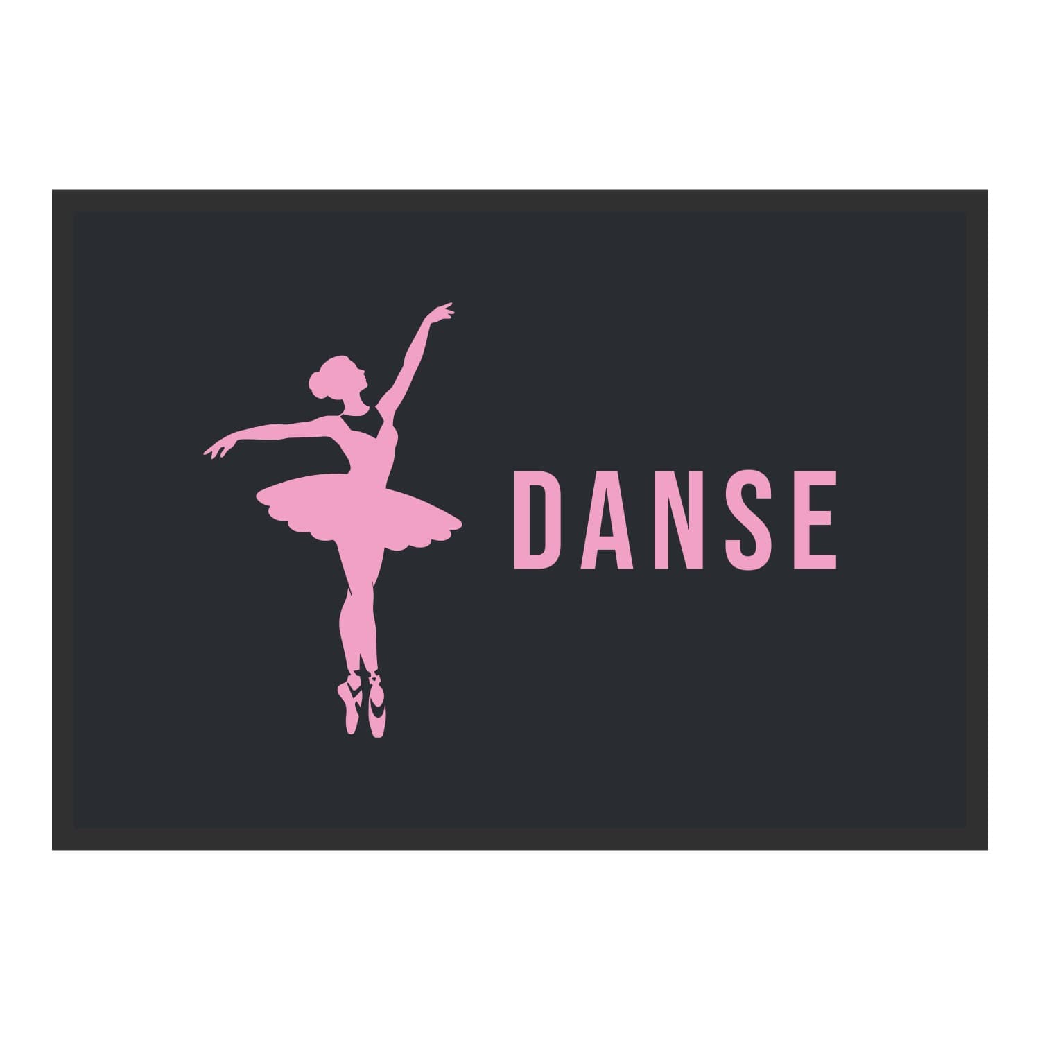 Vue du tapis Danseuse Danse dans son format et ses couleurs de départ