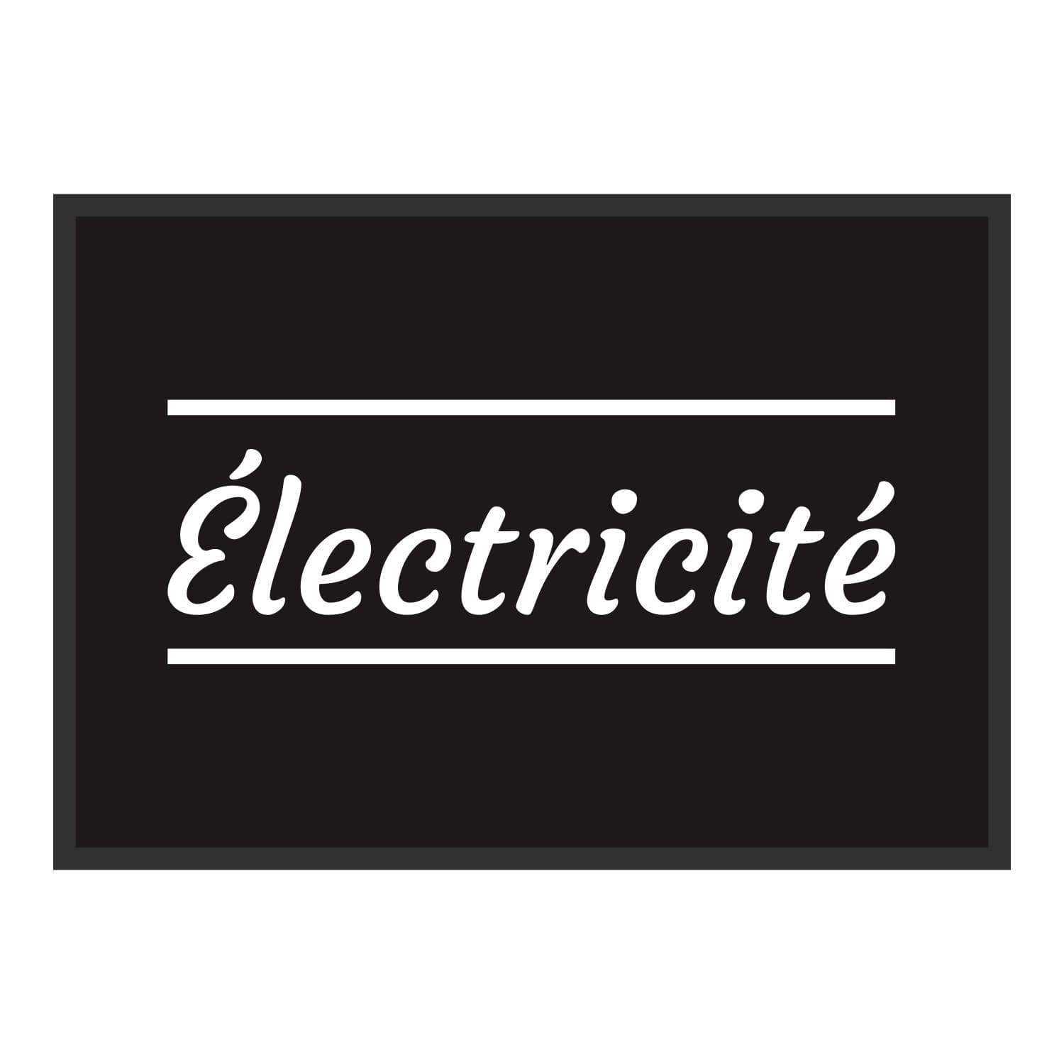 Vue du tapis Électricité classique dans son format et ses couleurs de départ