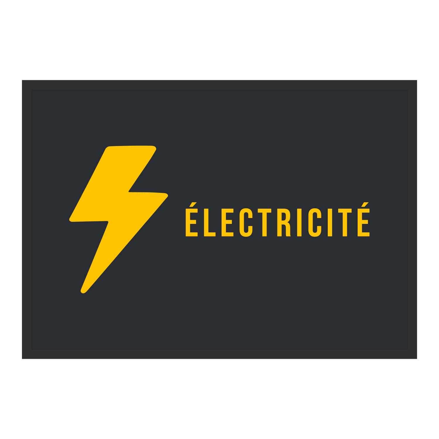 Vue du tapis Éclair Électricité dans son format et ses couleurs de départ