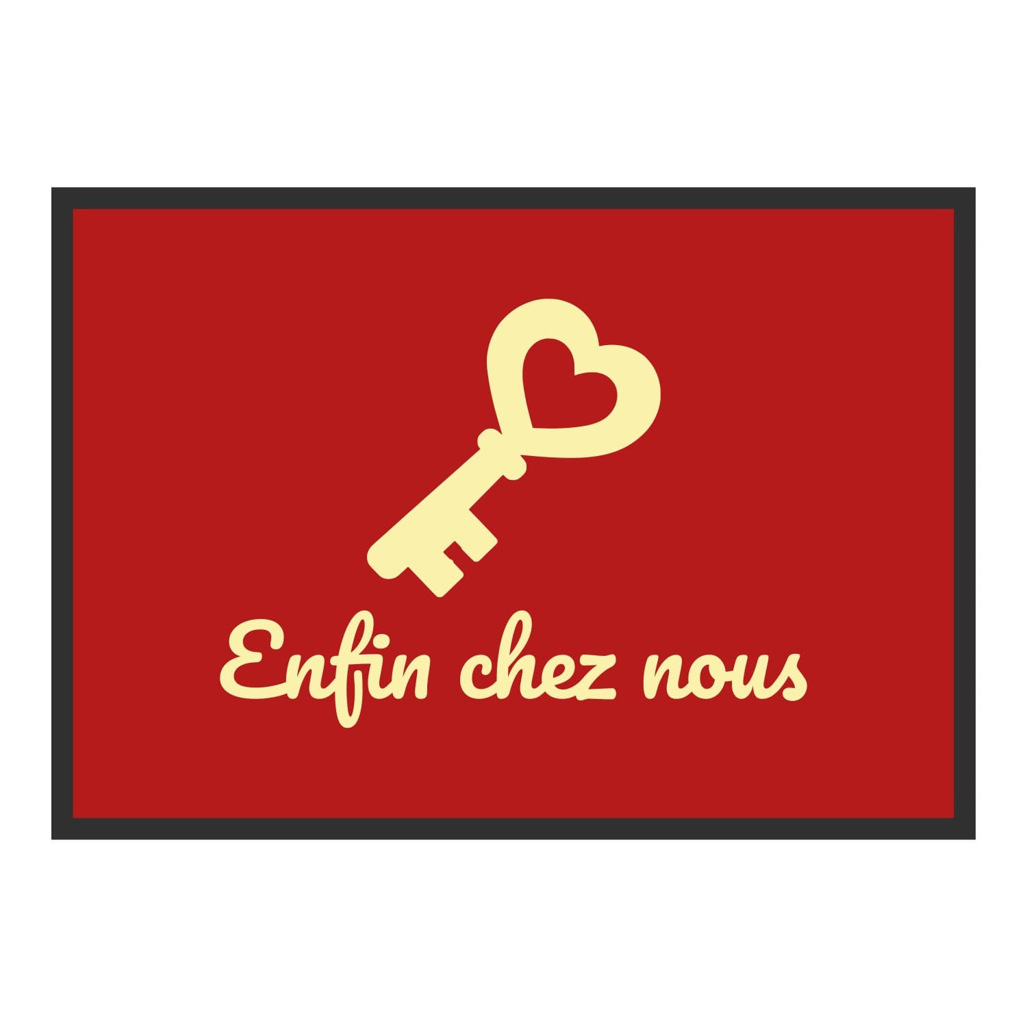 Vue du tapis Enfin chez nous dans son format et ses couleurs de départ