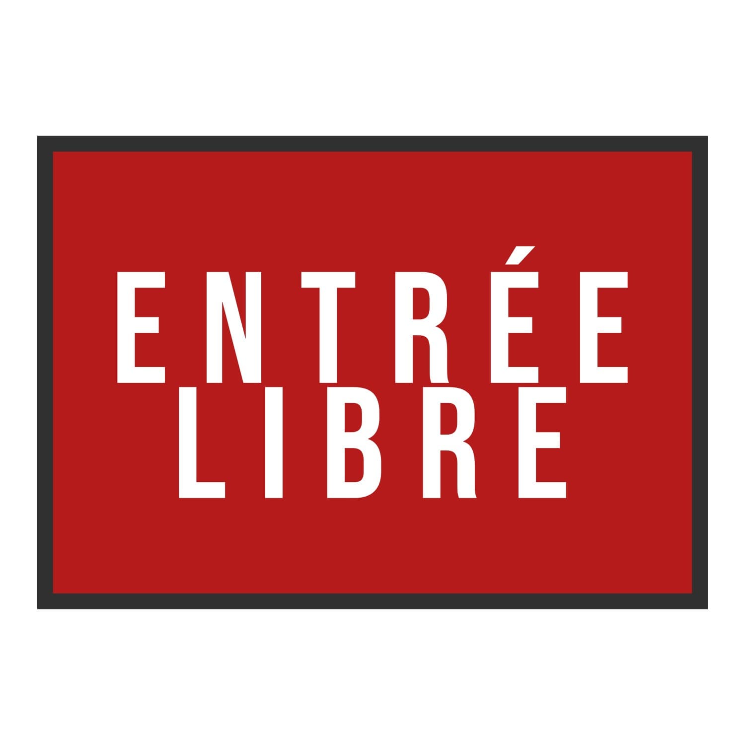 Vue du tapis Entrée libre dans son format et ses couleurs de départ