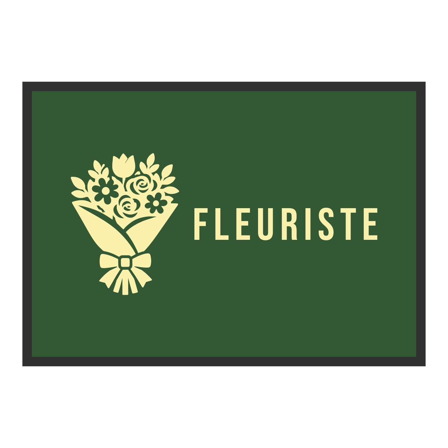 Vue du tapis Fleuriste dans son format et ses couleurs de départ