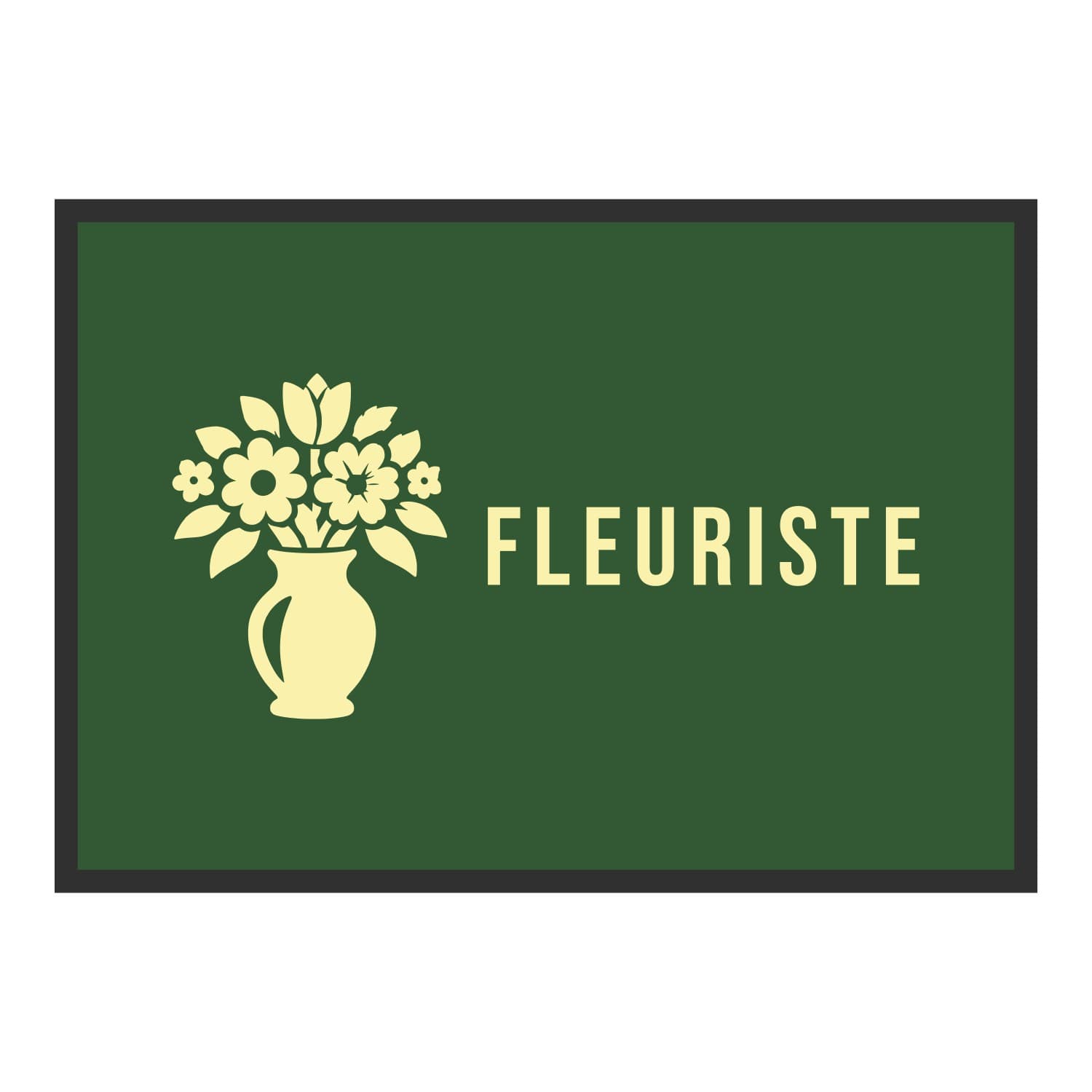 Vue du tapis Vase Fleuriste dans son format et ses couleurs de départ
