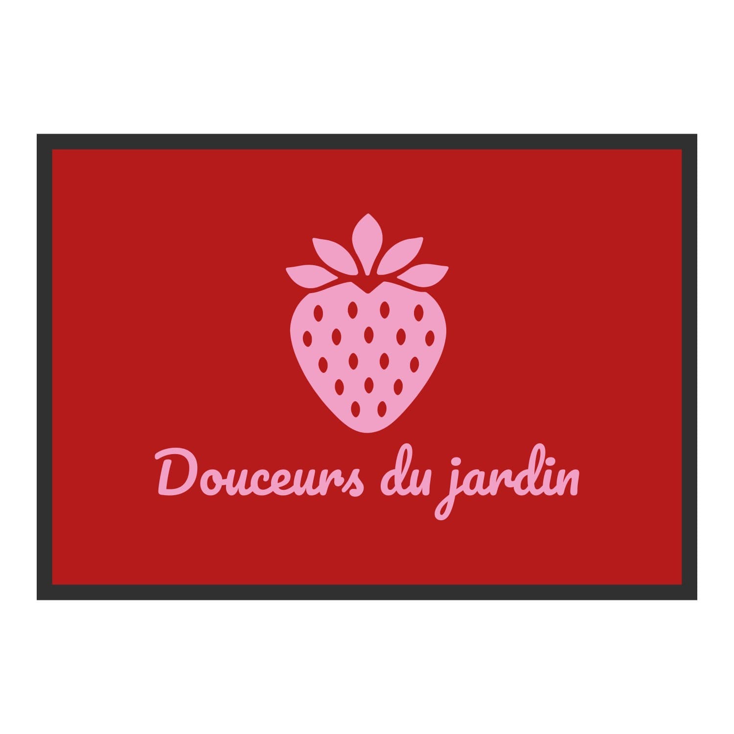 Vue du tapis Douceurs du jardin dans son format et ses couleurs de départ
